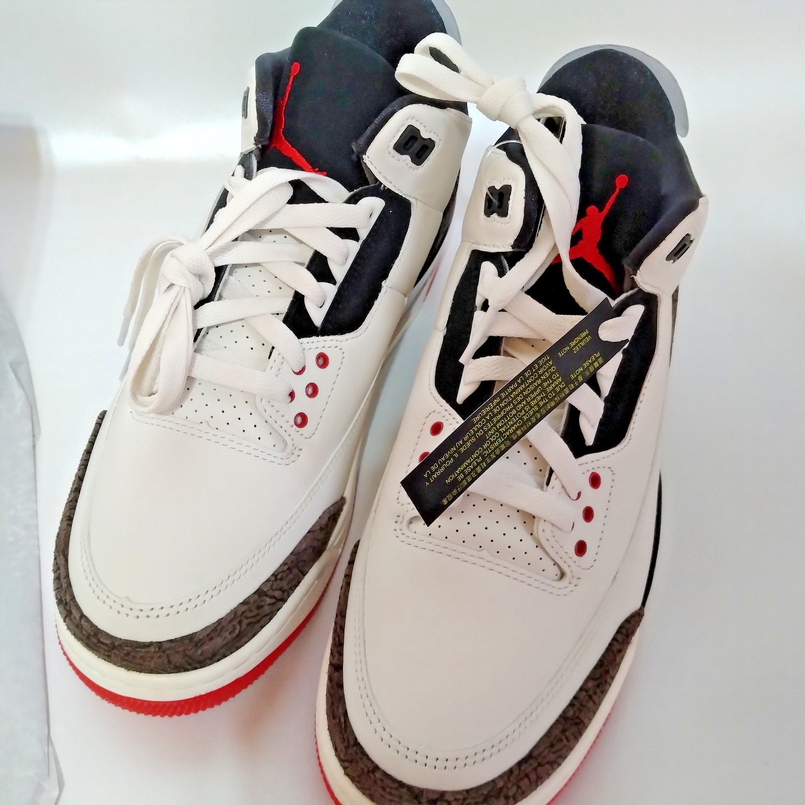 Nike Air Jordan 3 Retro OG Sail Black University Red IF4396-103 Men’s US 9.5 New