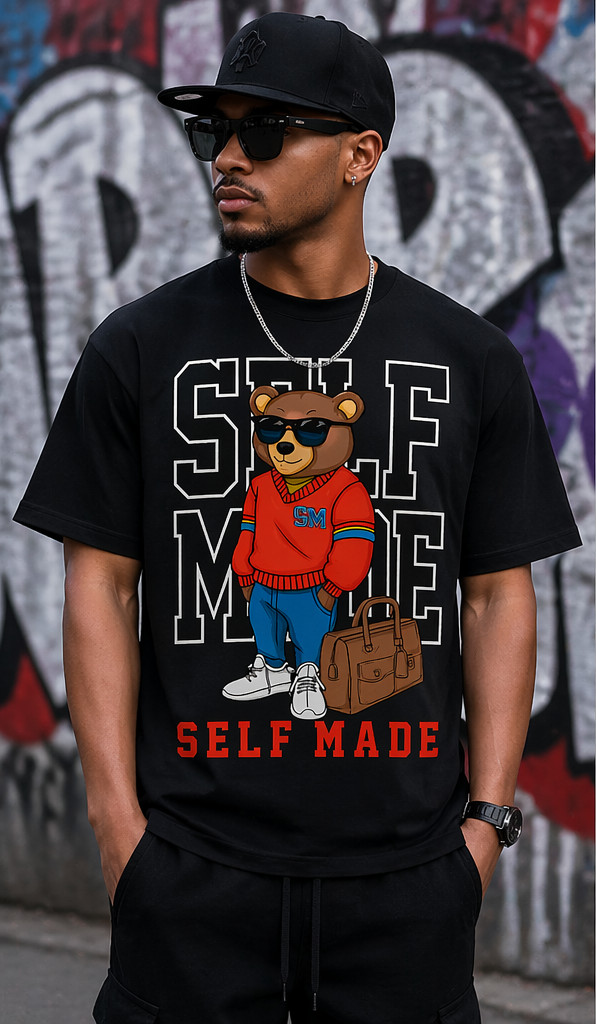 Mens 6XL Big Tall Self Made Streetwear Sneaker Tee Shirt Sneaker
