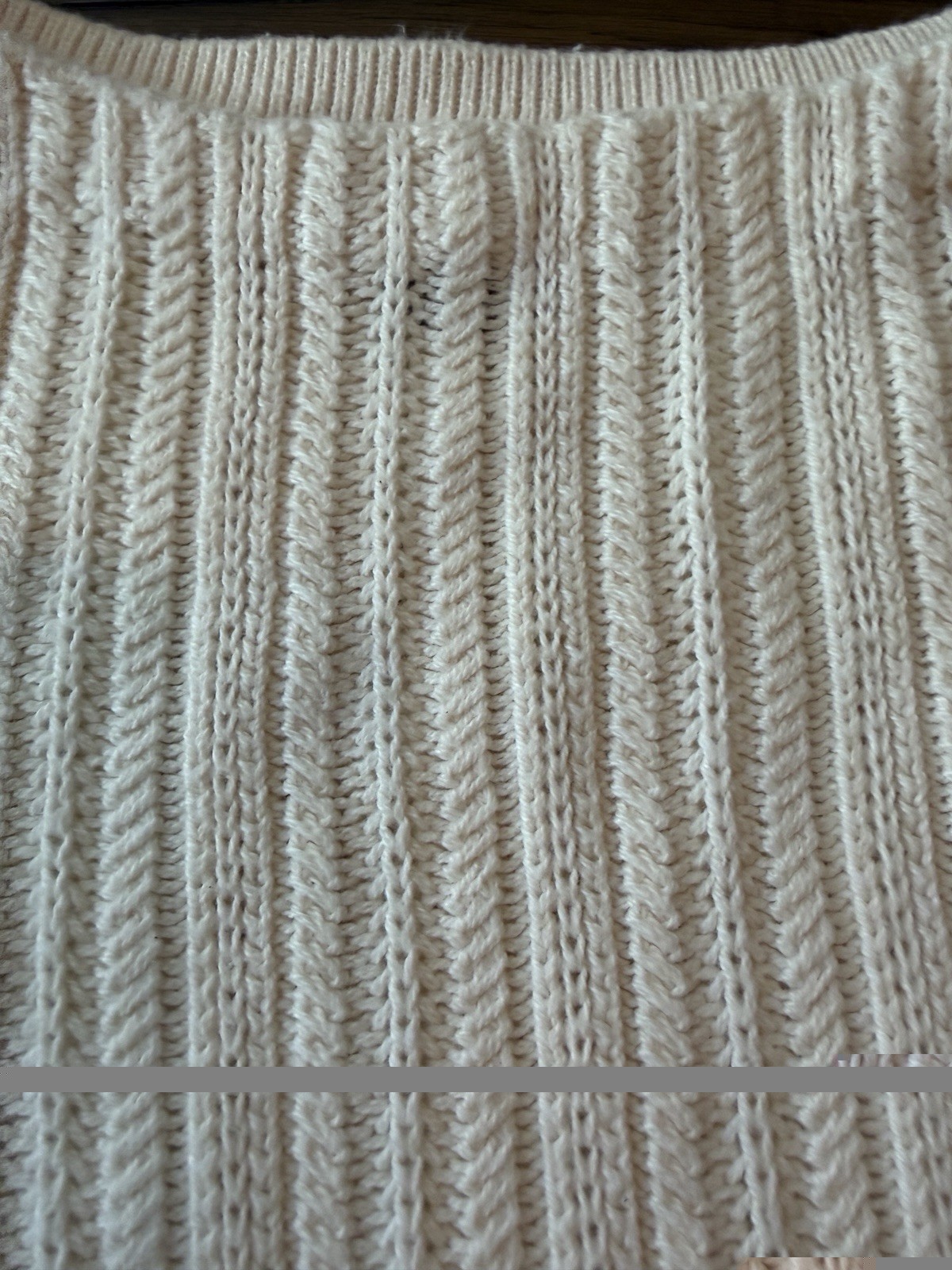 Banana Republic Beige Ribbed Knit Crewneck Long Sleeve Pullover Sweater S