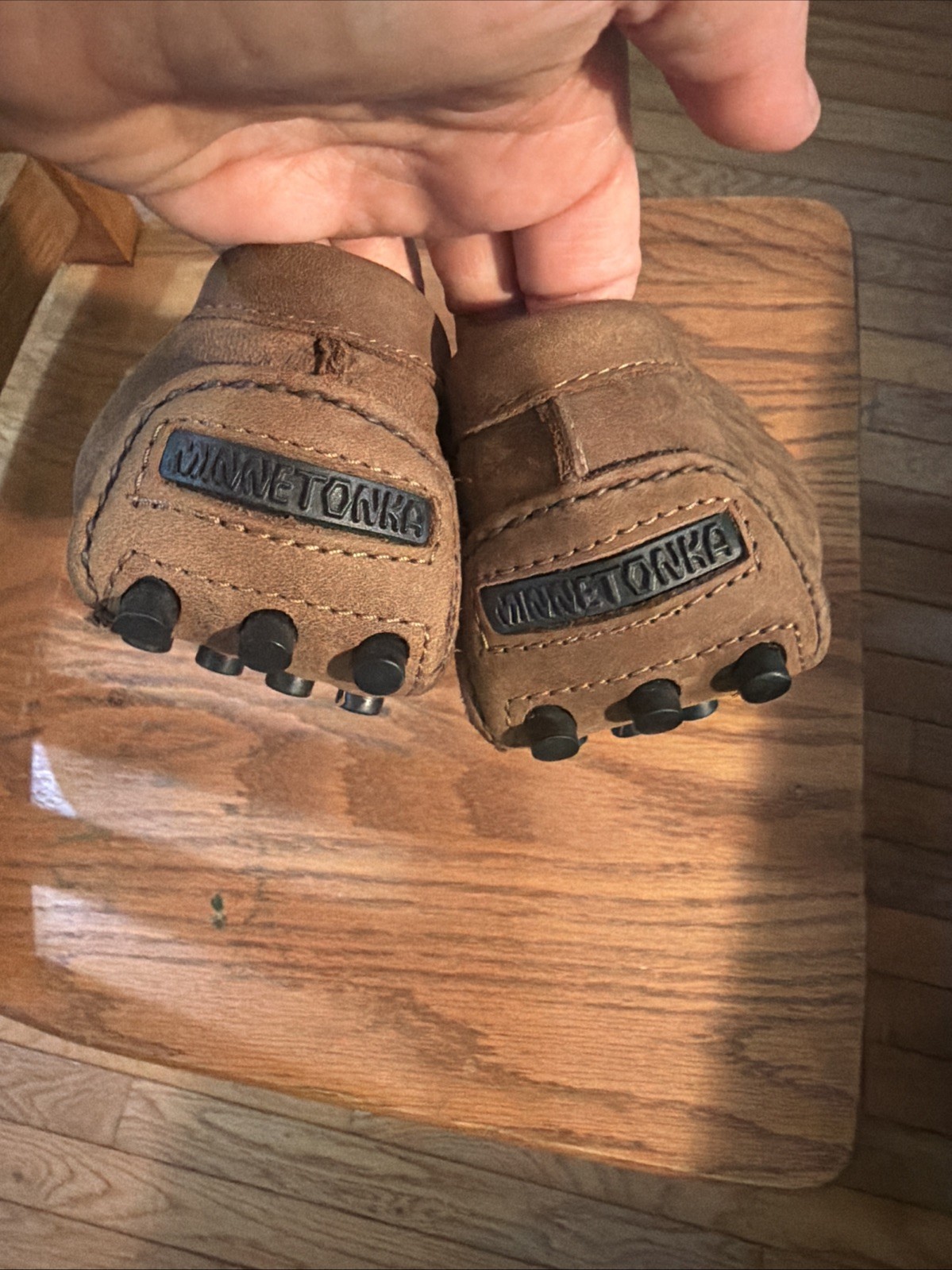Minnetonka Brown Driving Mocs Men’s Size 12 Euc