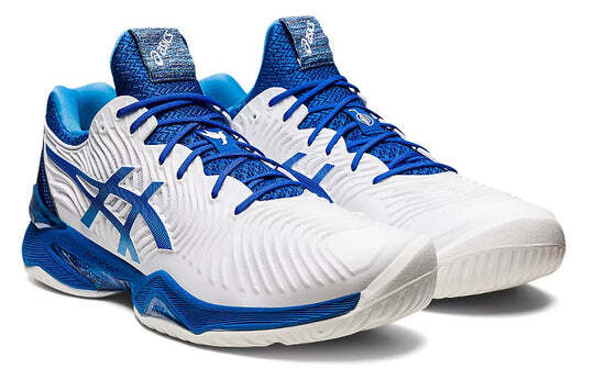 ASICS Court FF Novak White Tuna Blue 1041A343-960