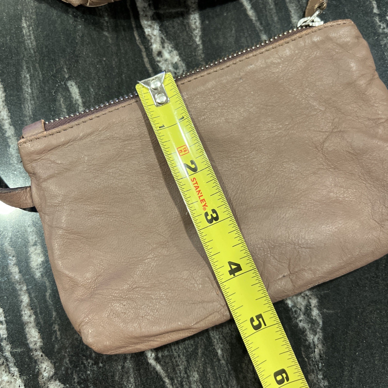 FALOR Italian Genuine Leather Handbag Woven Made in Italy w/ Attached Coin Purse