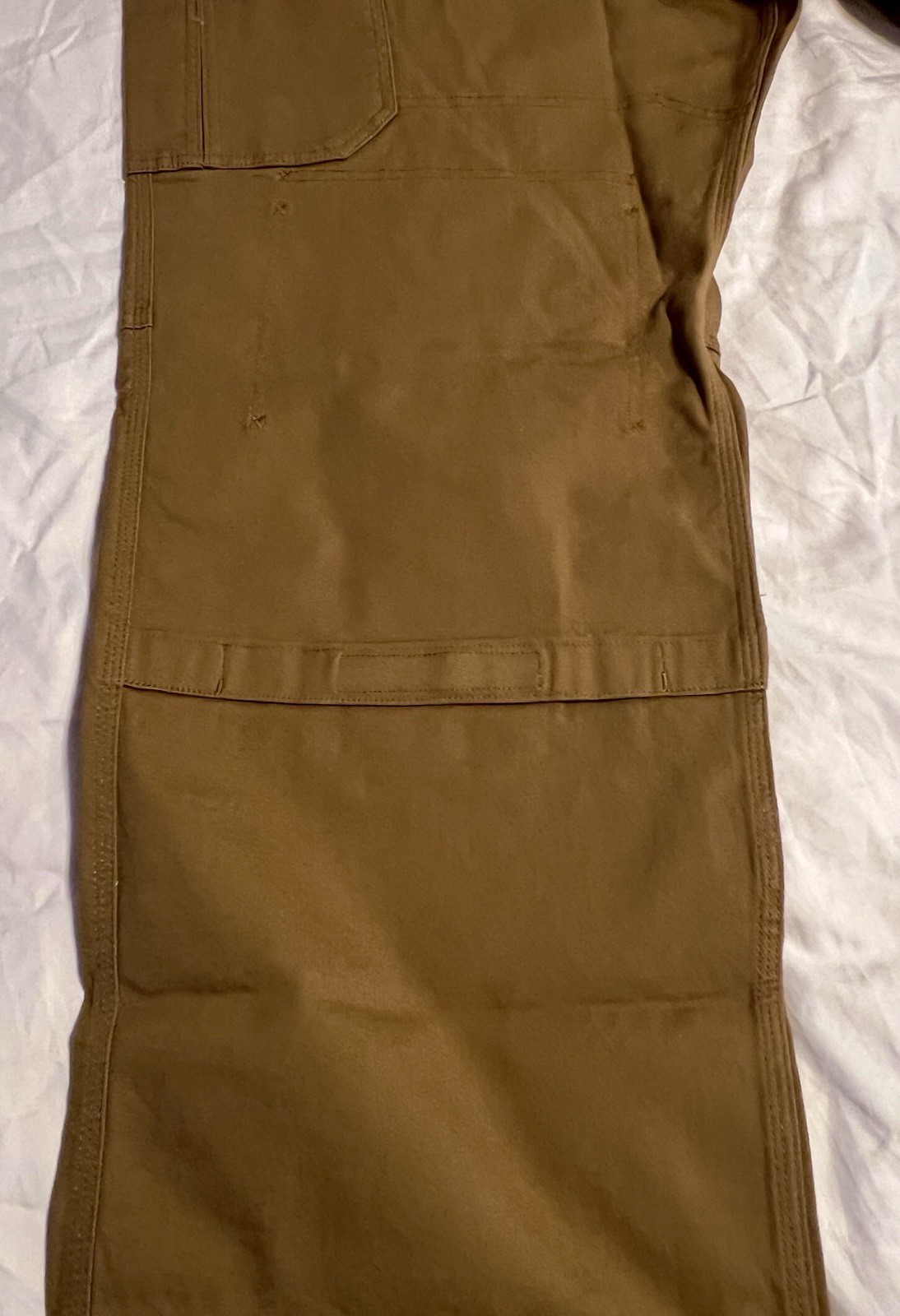 New Duluth Trading Fire Hose Ultimate Cargo Work Mens Pants 44×32 NWT Tan