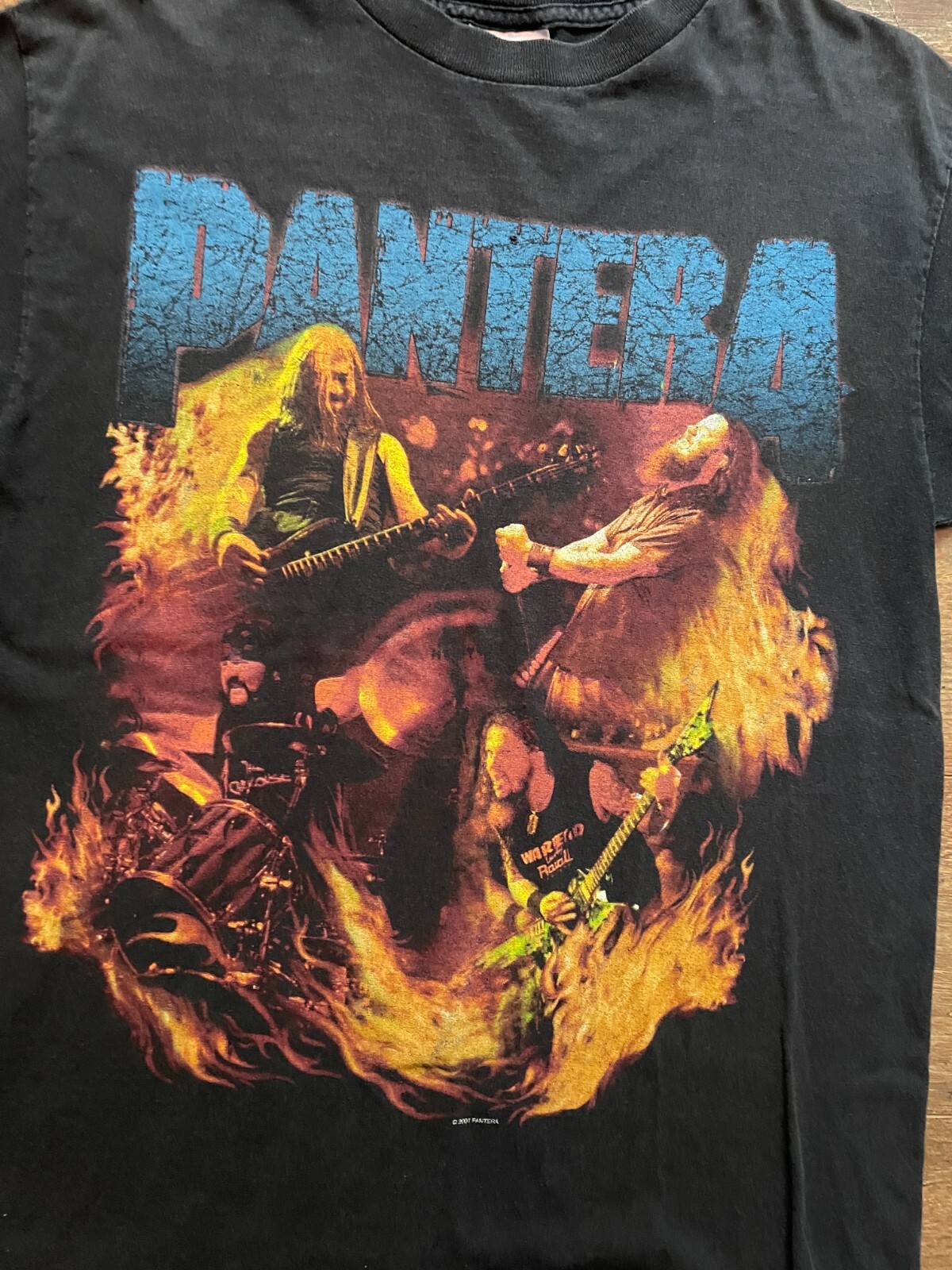 Vintage Pantera 2001 Shirt Size Medium Dimebag Darrell Phil Anselmo Metal Band