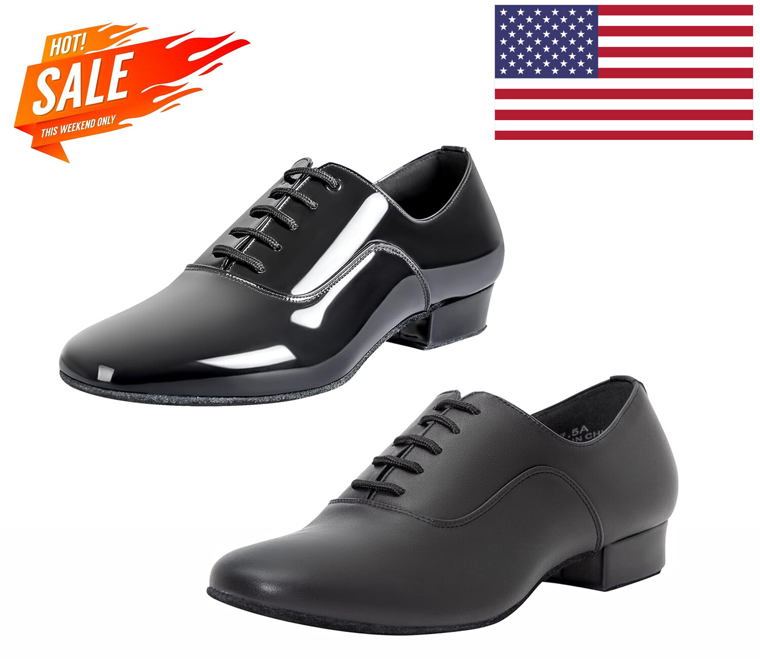 Men’s Latin Dance Shoes Leather Sole Ballroom Salsa Tango Waltz Character Shoes