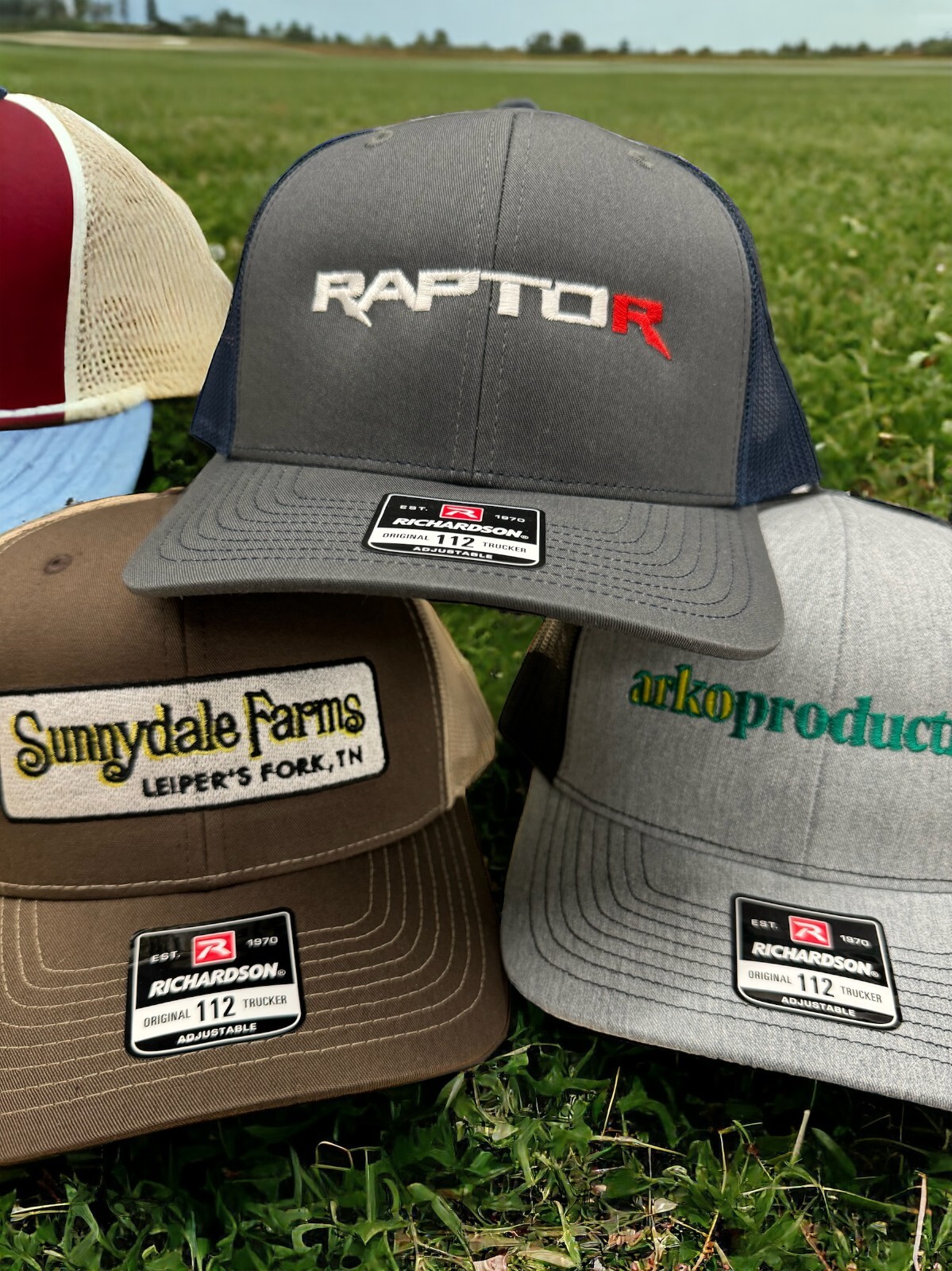 Ink Stitch Richardson 112 Custom Logo Texts Stitching Logo TextsTrucker Caps