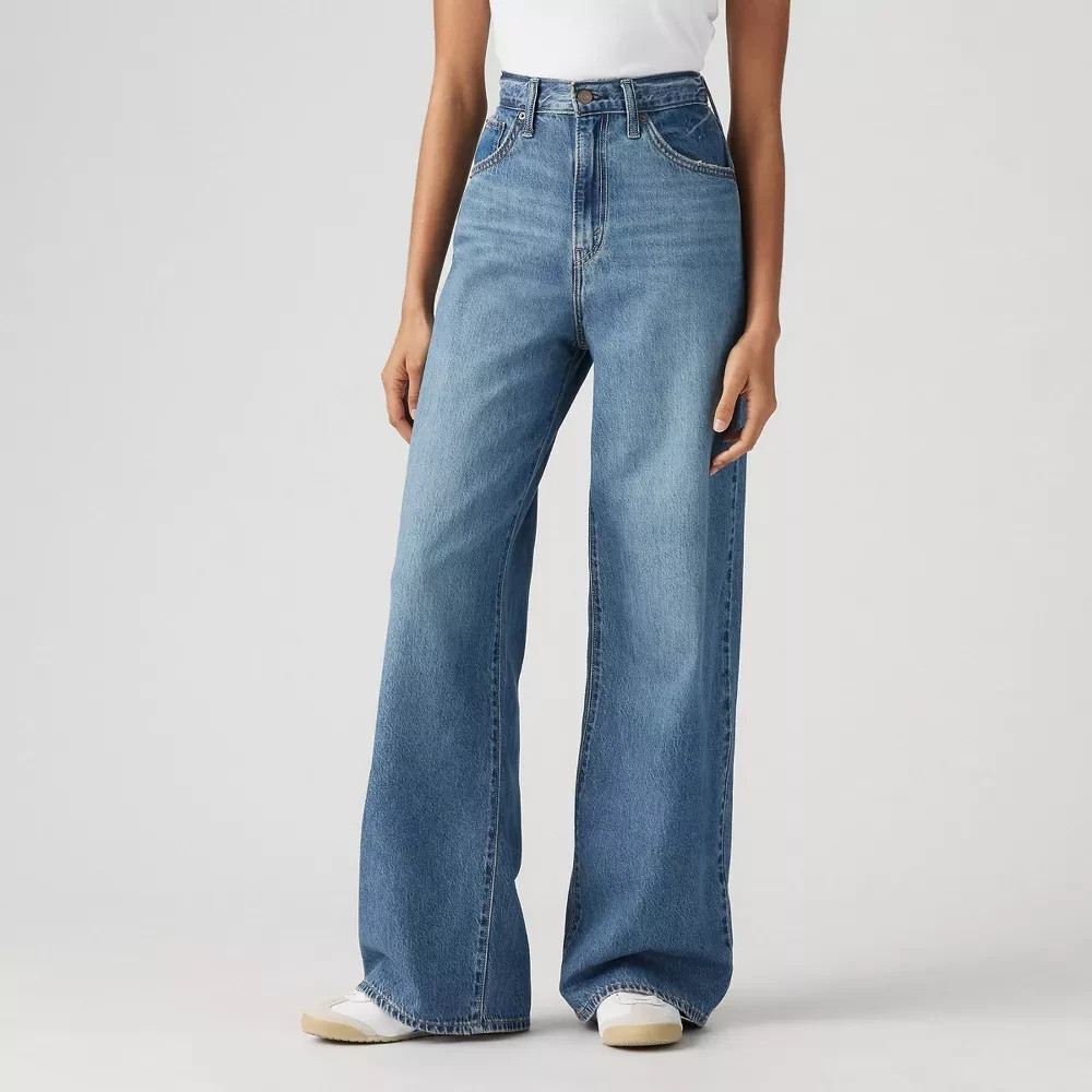 Women’s Levi’s High-Rise Cinch Baggy Jeans Chasing Dreams Size 25