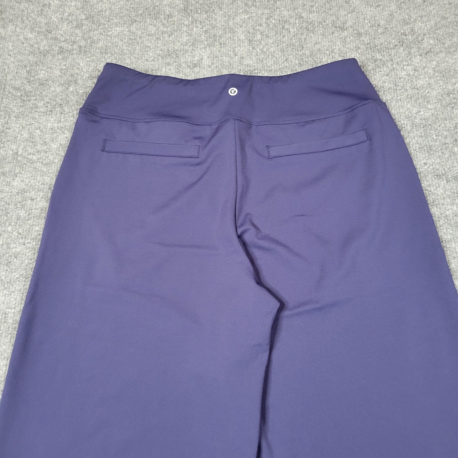G4Free Pants Womens Large Blue Wide Leg Pull On Stretch Travel Lightweight Yoga