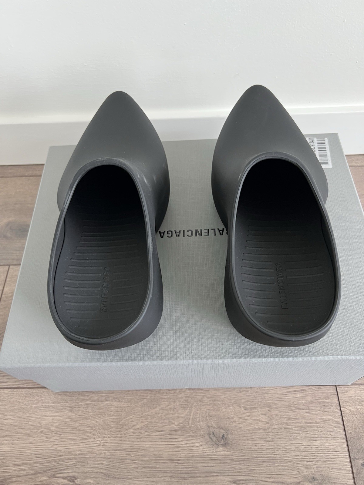 Balenciaga Rubber Technoclog Matte Black 40