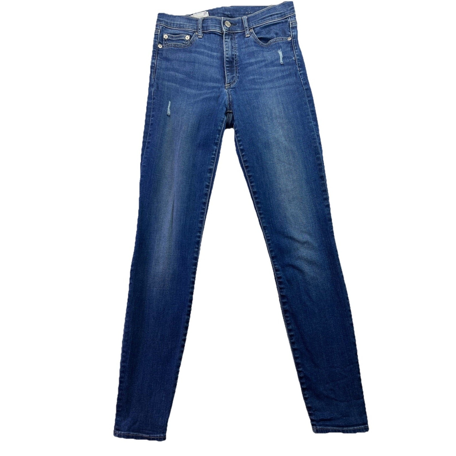 Gap 1969 Resolution True Skinny High Rise Denim Jeans Womens 28 Regular