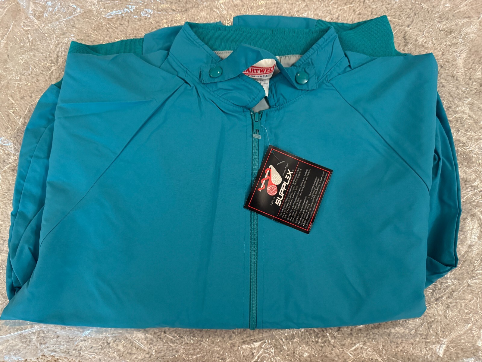 NOS Vintage Hartwell Bomber Jacket Mens’s Medium Green Full Zip USA