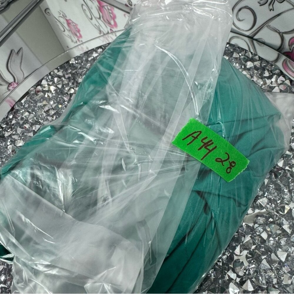 Calvin Klein dress pleated bustier style tank mini dress Teal Casual Dress