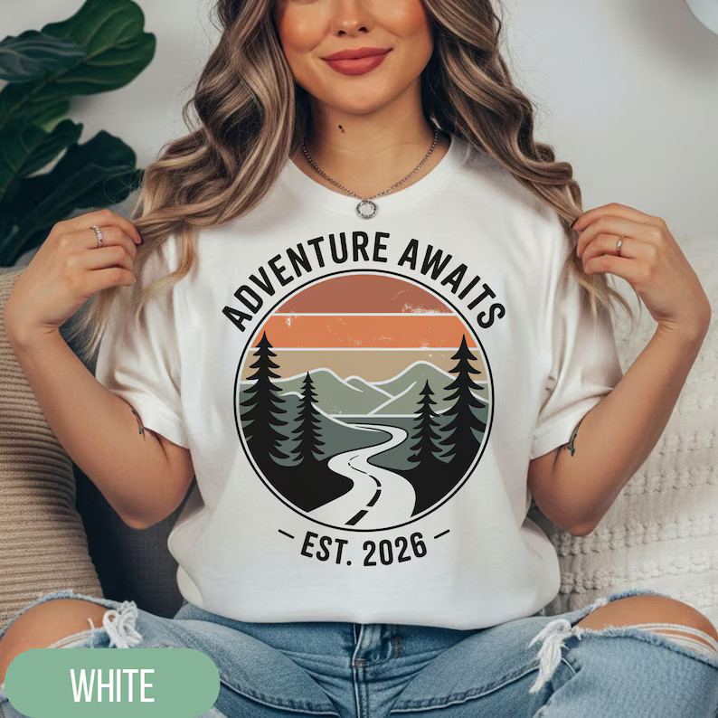 Adventure Awaits Vintage Mountain Comfort Tee
