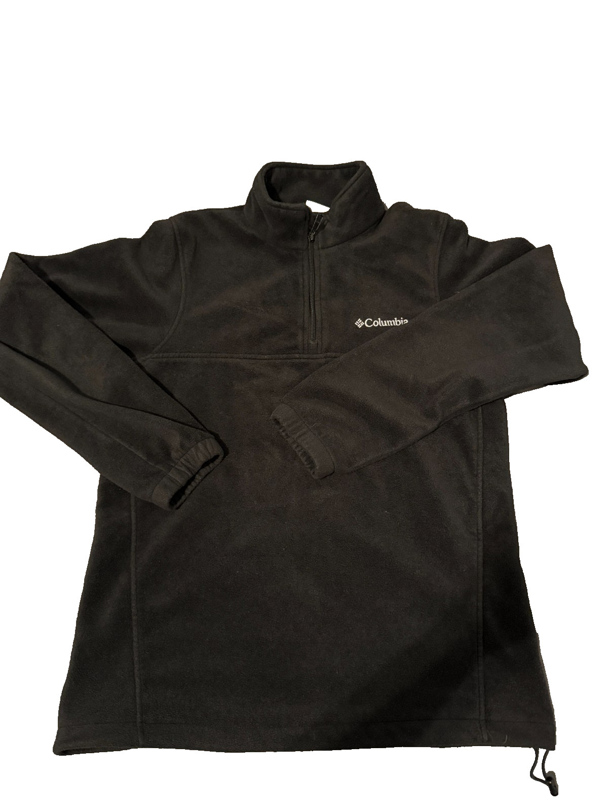 Columbia Men’s Quarter Zip, Size M, fleece sweater. Black color