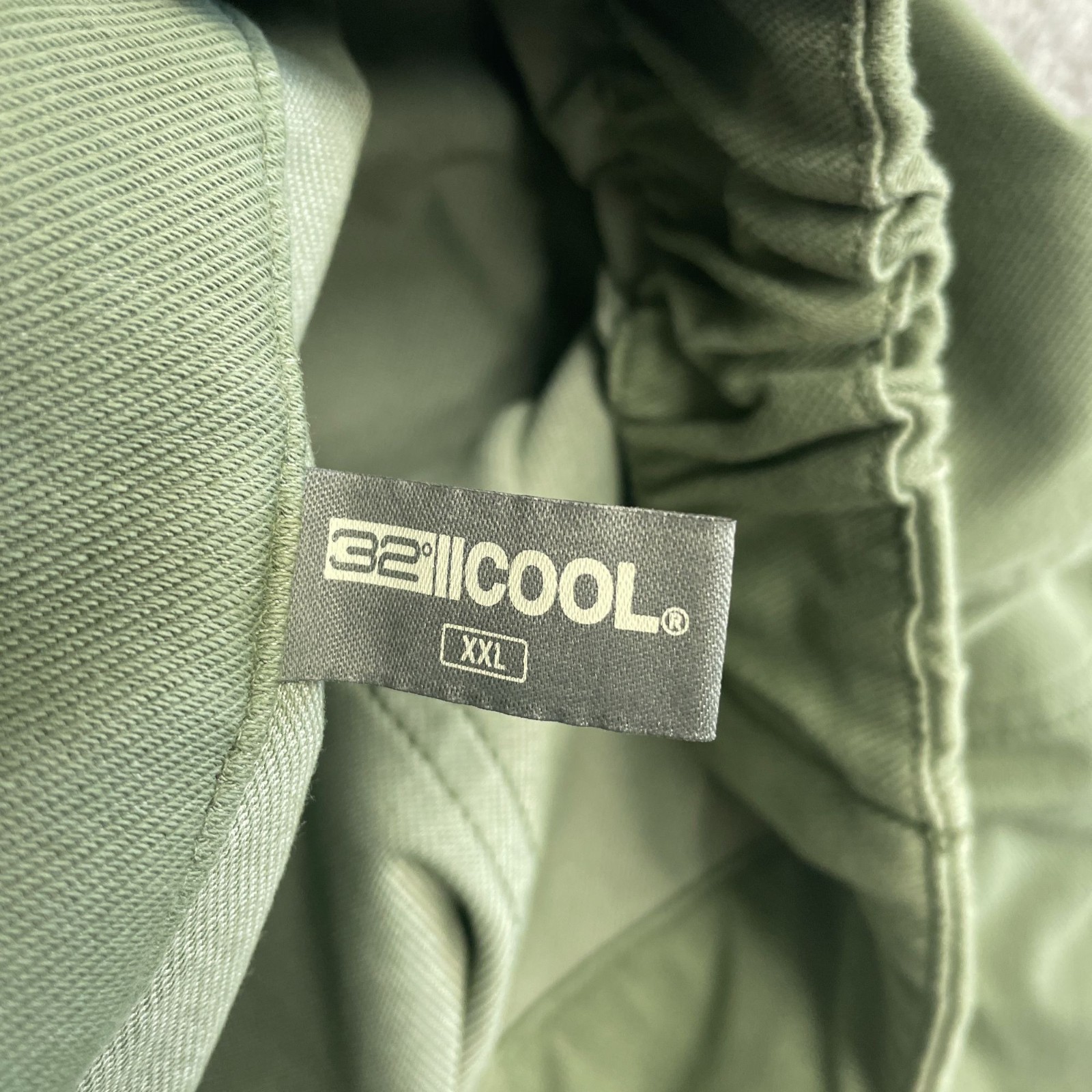 NWOT 32 Degree Cool Women’s Size XXL Green Twill Ankle Pants