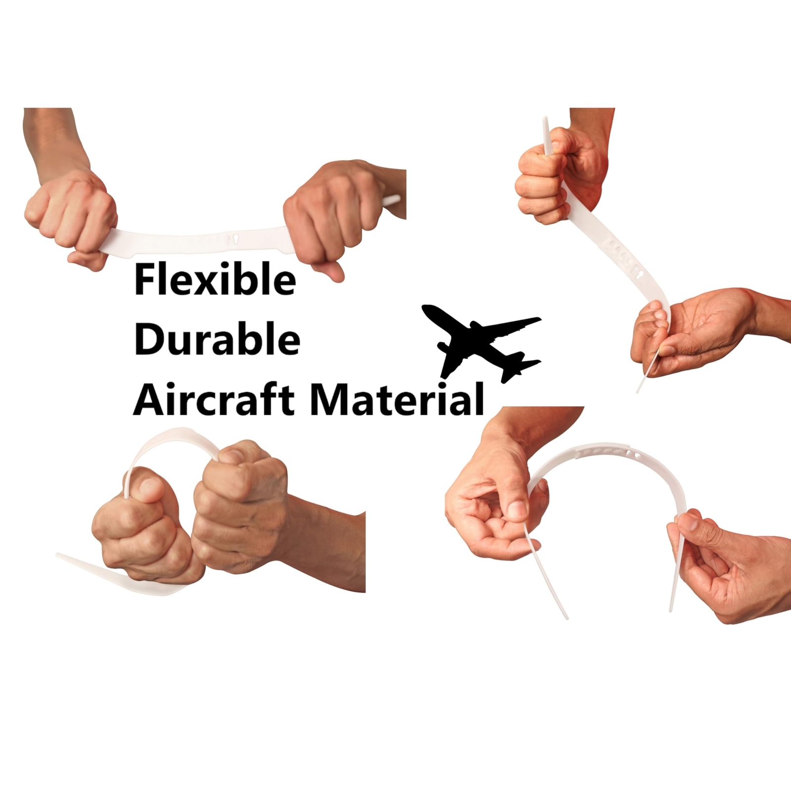 Shirt Collar Support System set with 3 adjustable, 10 premium Collar Stays &