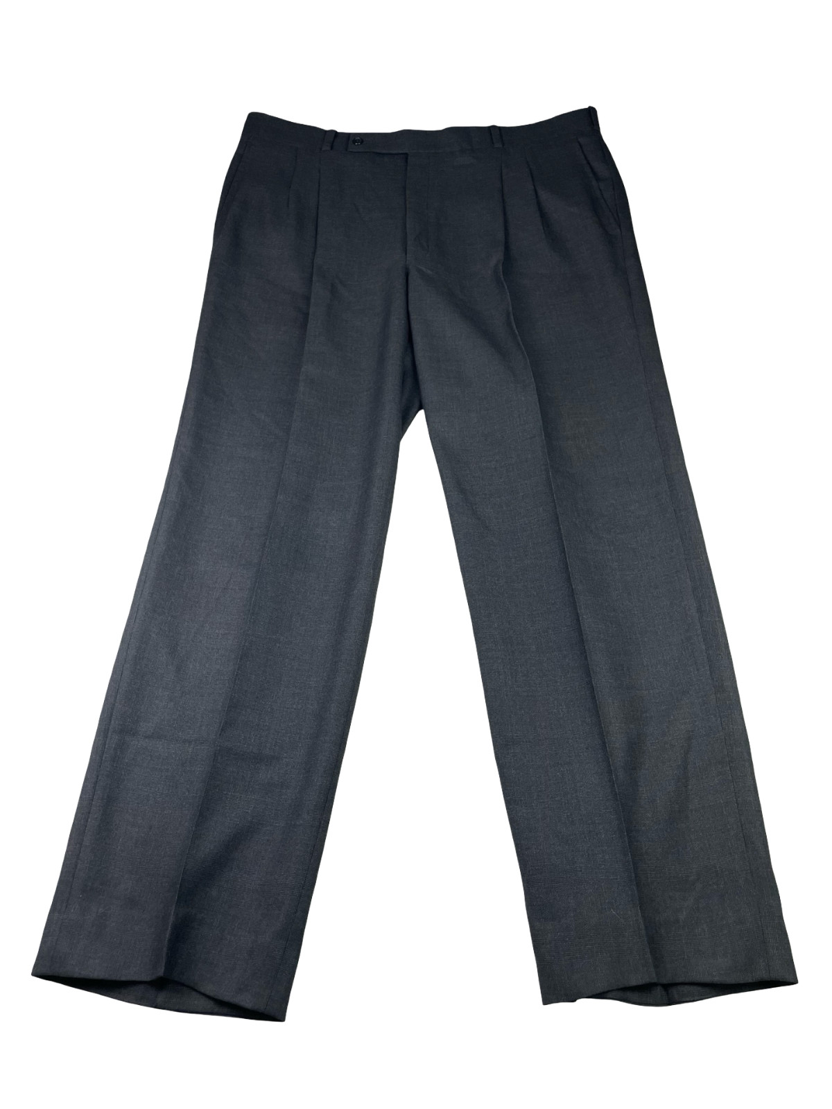Ermenegildo Zegna Men’s Bespoke Double Breasted Suit Gray Plaid • 42S | 38×30