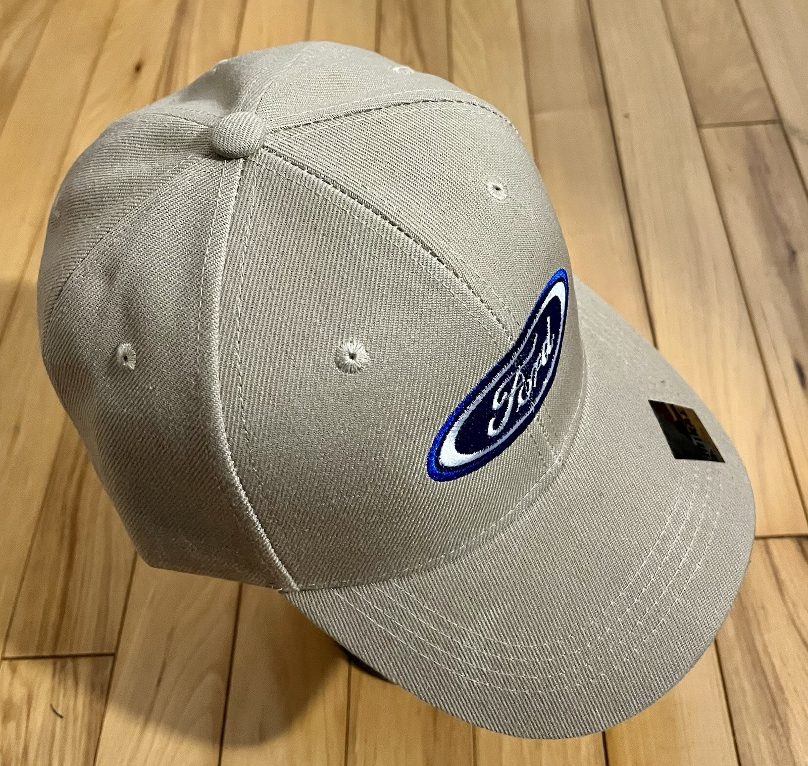 Auto-Car Khaki Ford Symbol Baseball Cap. ***A hat worth more than its price.