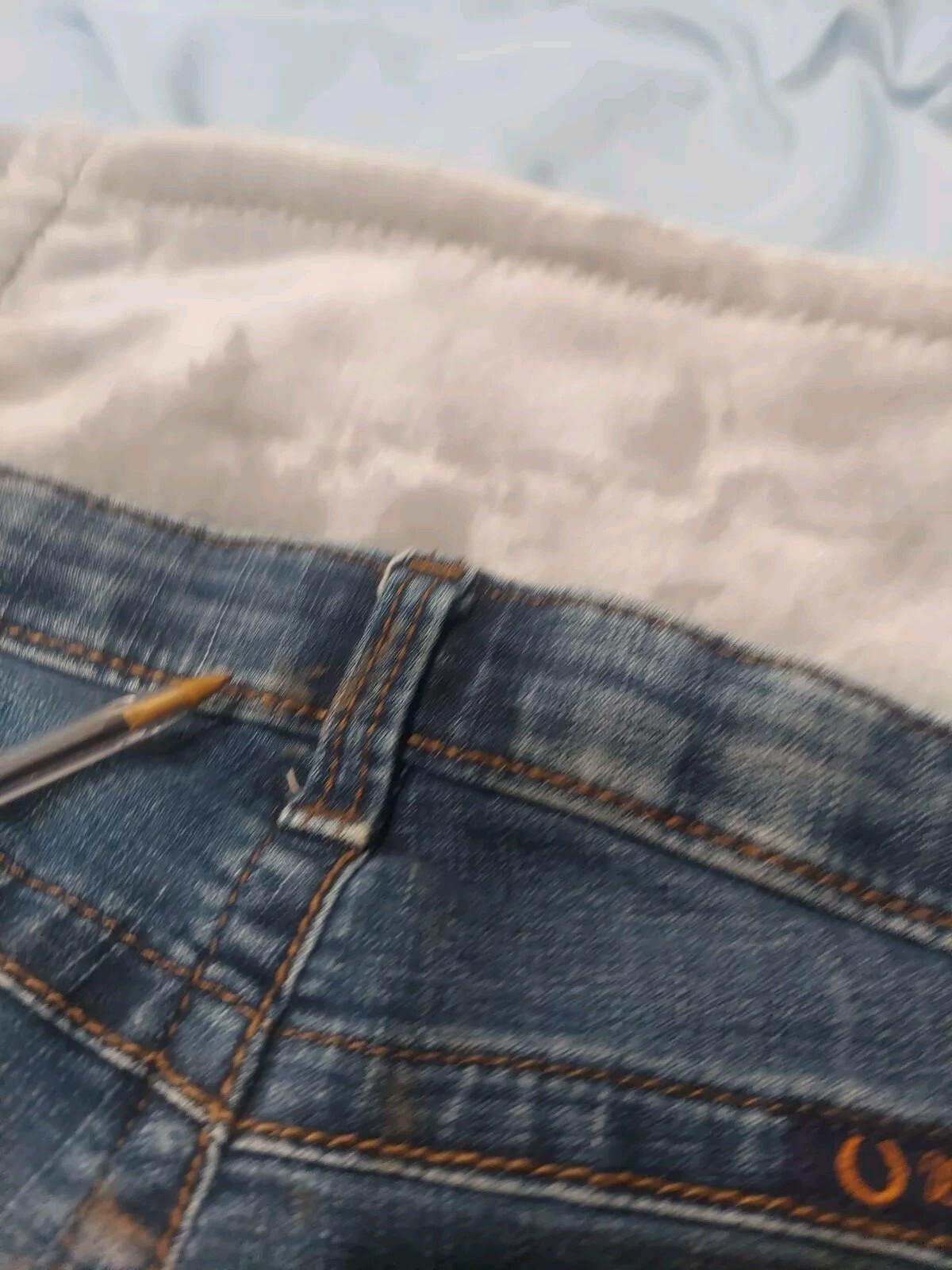 Women’s Wrangler 7 X 34 Willow Casual Jeans Blue Wide Leg Pants