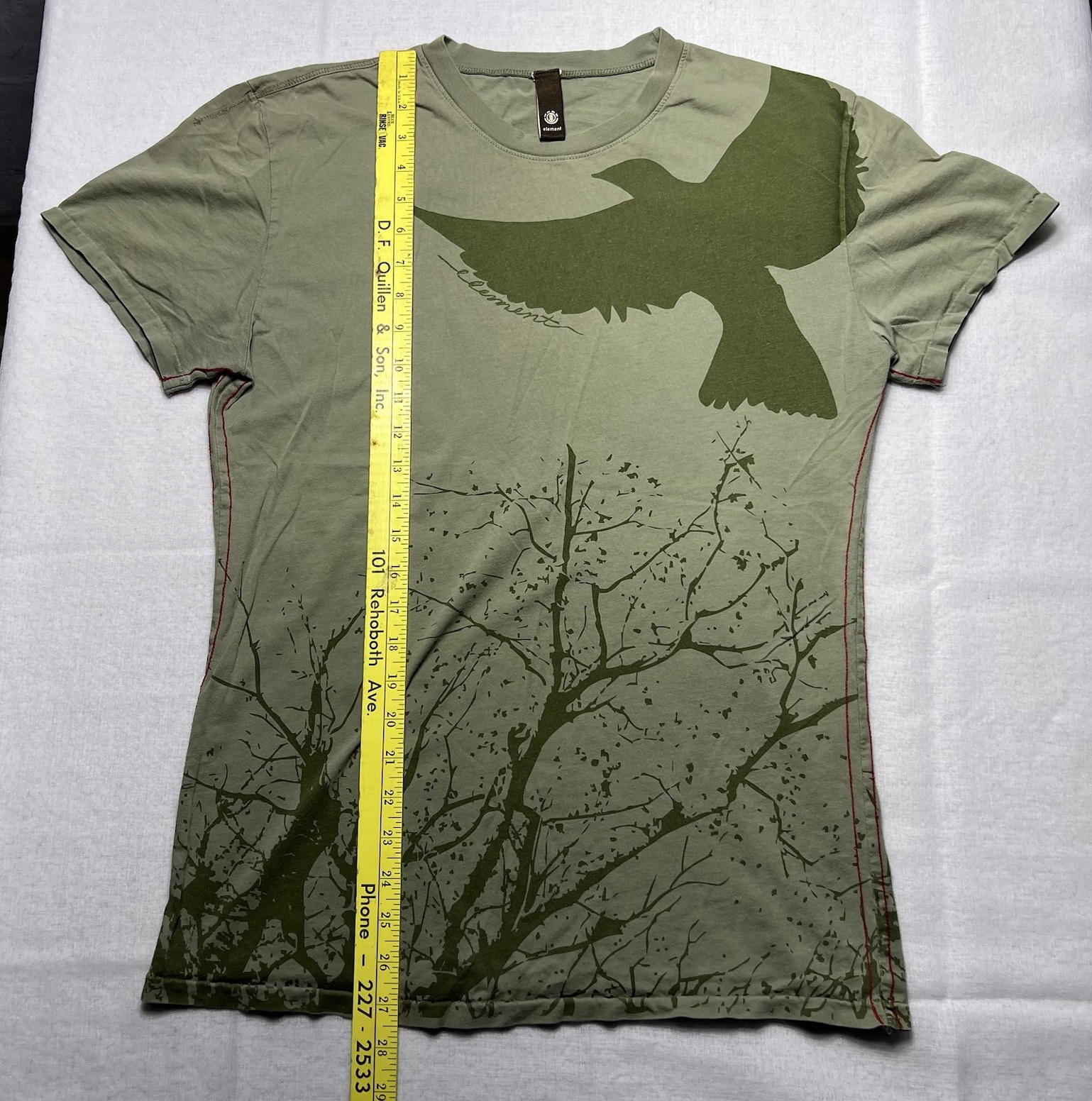 Y2K Element Skateboarding T Shirt Double Sided Graphic Grunge Streetwear No Size