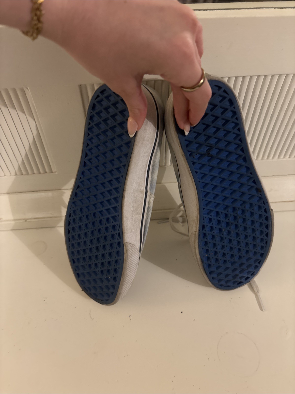 Blue tie dye Vans M 6 / W 7.5