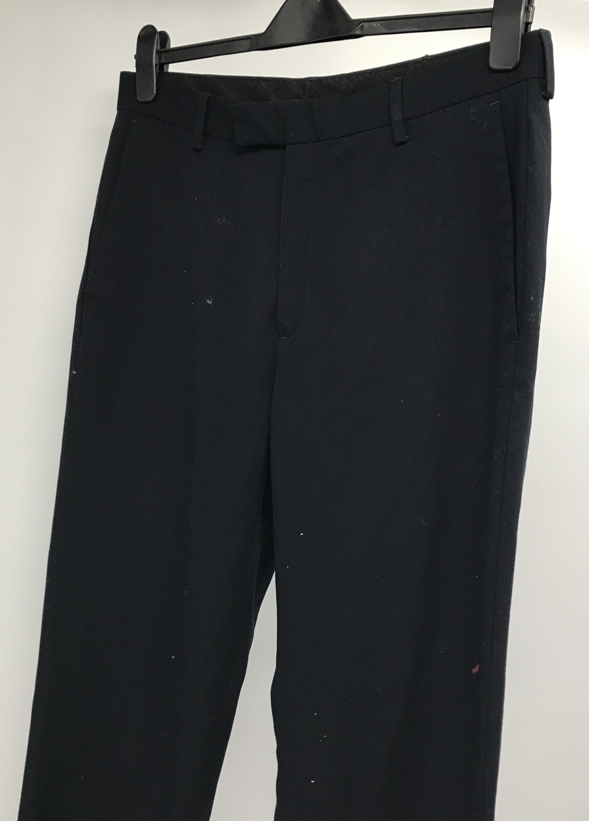 Kenneth Cole Reaction Men’s Flat Front Navy Blue Dress Pants Size 34×34 WPL386