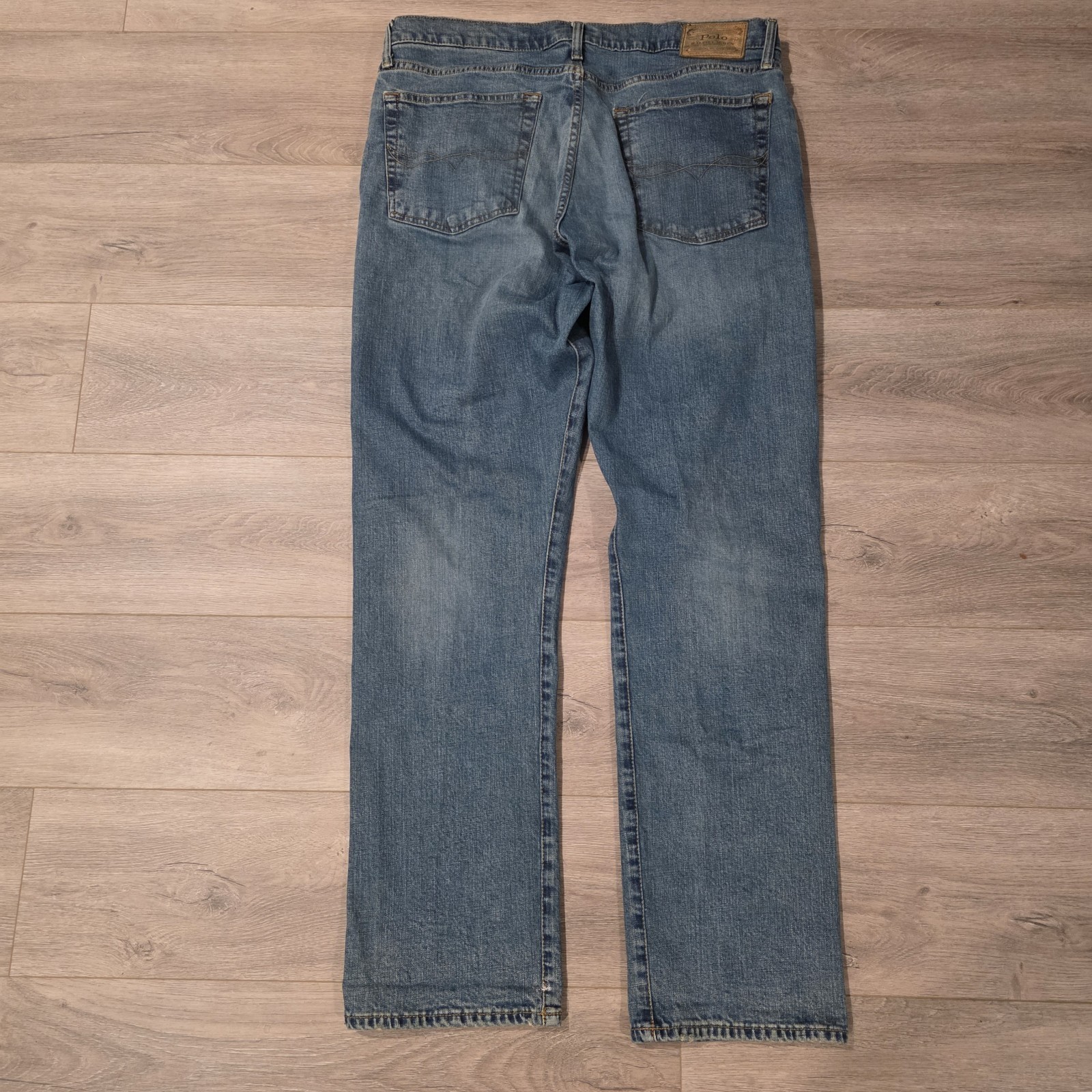 Polo Ralph Lauren Jeans Mens 36×34 Blue Hampton Relaxed Straight Denim Normcore