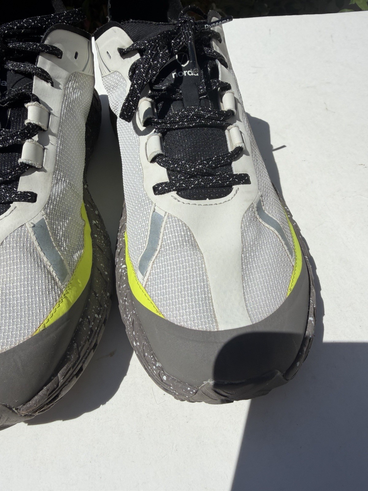 *worn* Limited Edition Norda 001 Men’s Gray Icicle Trail Running Shoes Size 11