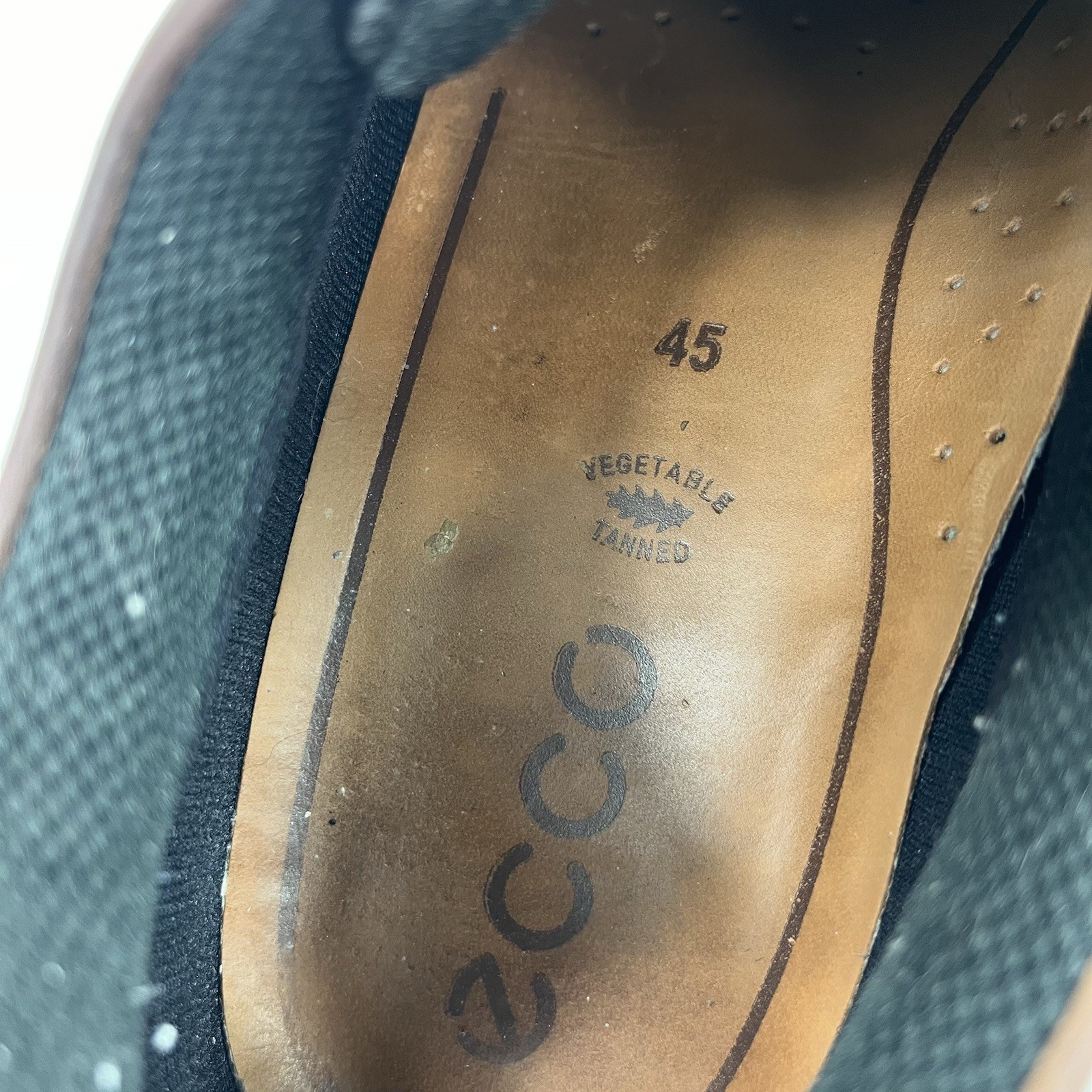 ECCO Track 25 Low II GoreTex Hiking Shoes Brown Leather Mens Size 11 US EU 45