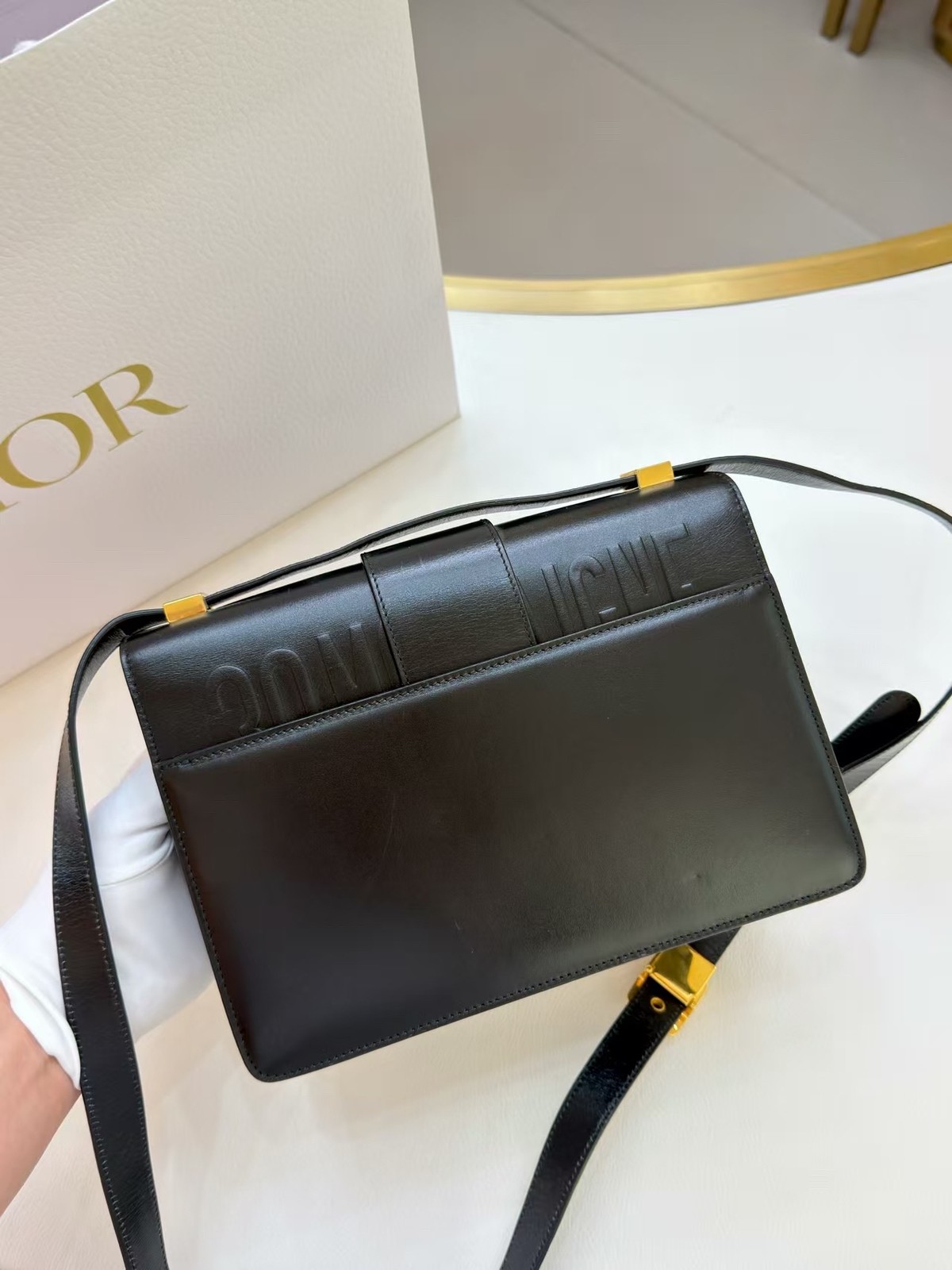 Dior Pre-Owned Authentic Crossbody Bag Black 24*17cm Free Tracked Shipping