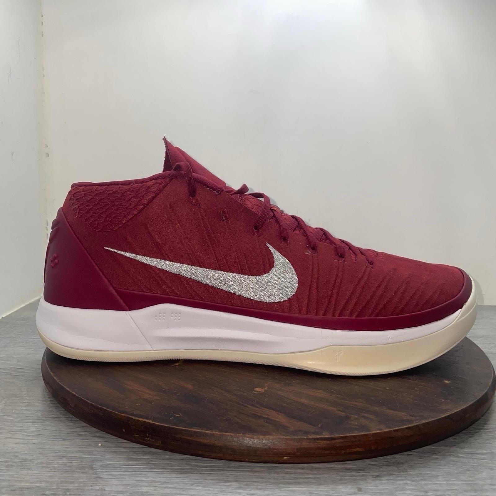 Nike Kobe Bryant AD Dark Red White Basketball Shoes Sneakers 942521-602 Size 15