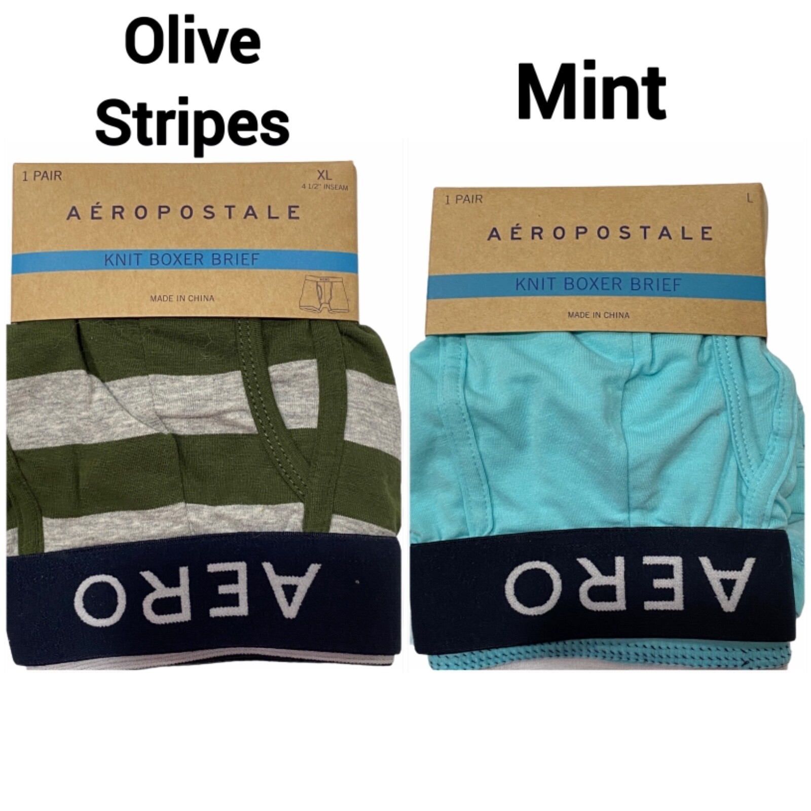 NWT AEROPOSTALE Knit Boxer Brief Underwear Sz S-M-L-XL Assorted Colors