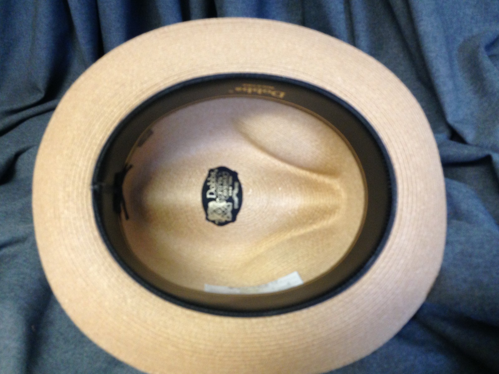 Dobbs Fifth Avenue Men’s Panama Hat Size 7 Sand Tan Straw Rogue Style Never Worn