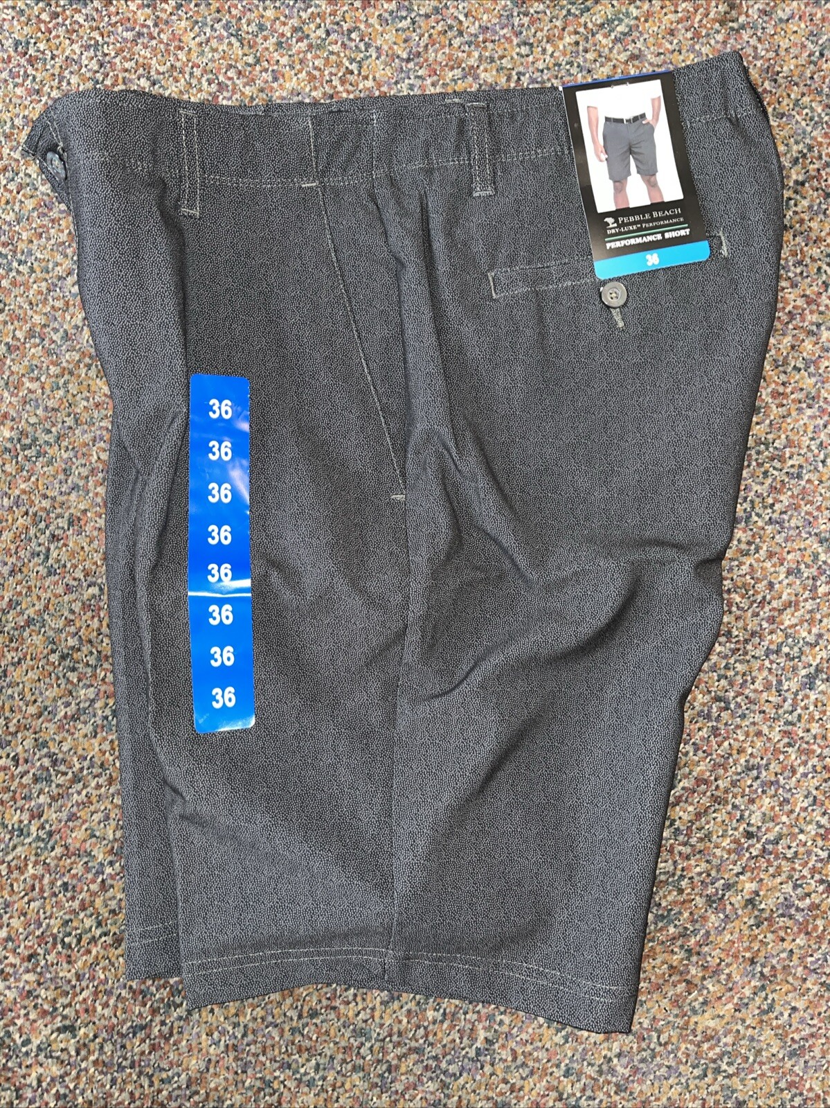 Pebble Beach Shorts Dry Luxe Performance Flat Front Golf ⛳️ 30,32,34,36,38,40 ⛳️