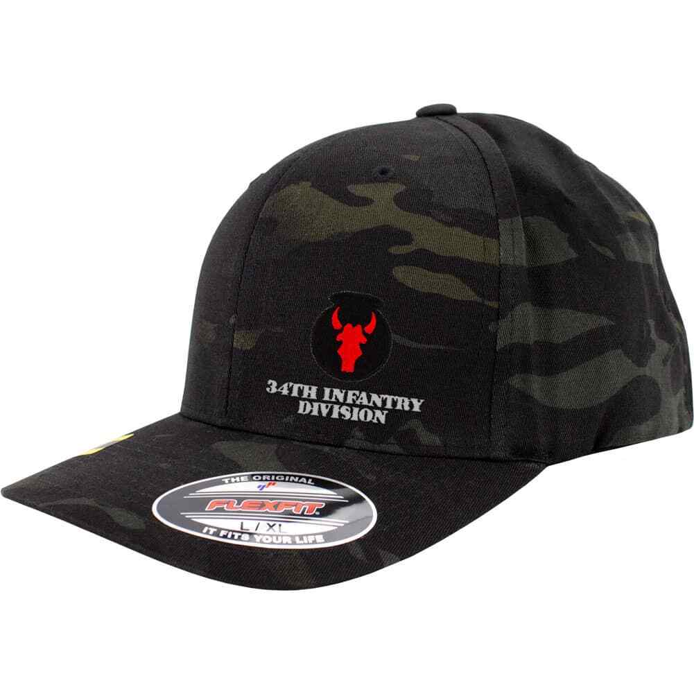 Army 34th Infantry Division Full Color Flexfit Hat