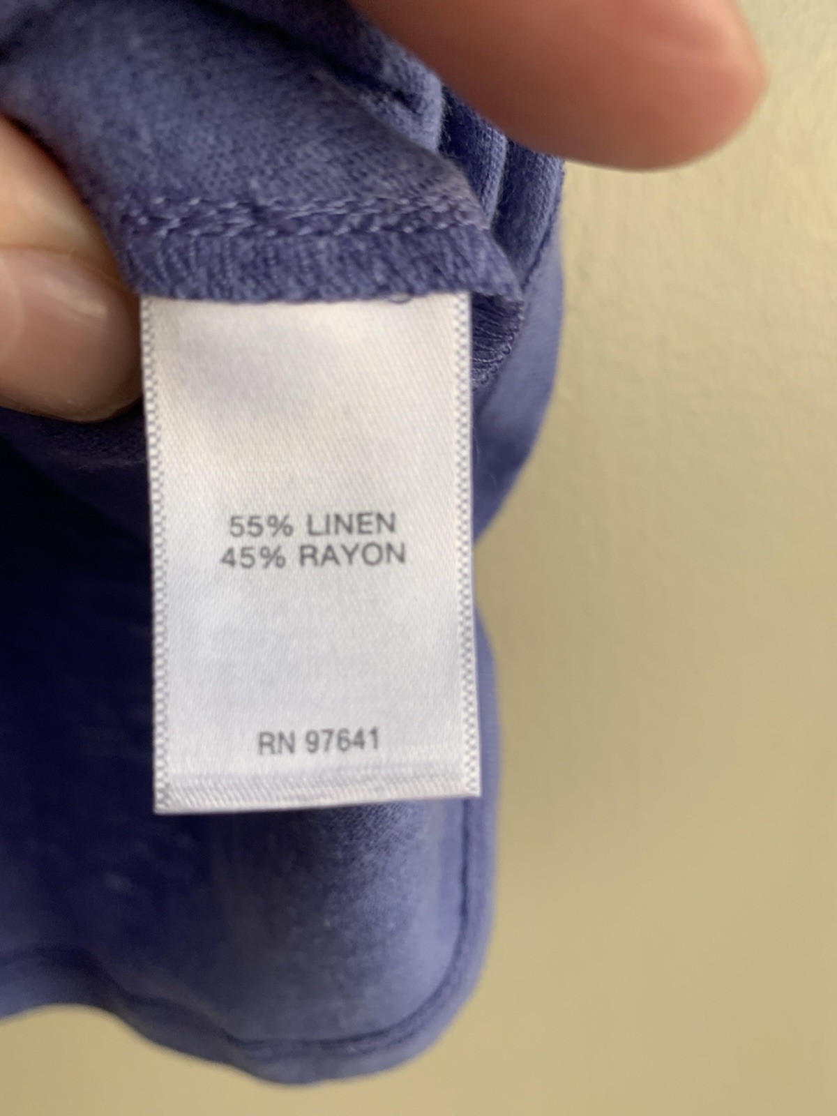 Pure Jill J.Jill Linen Blend PJ Seamed Asymmetric Tee 2X Purple Lavender Shirt
