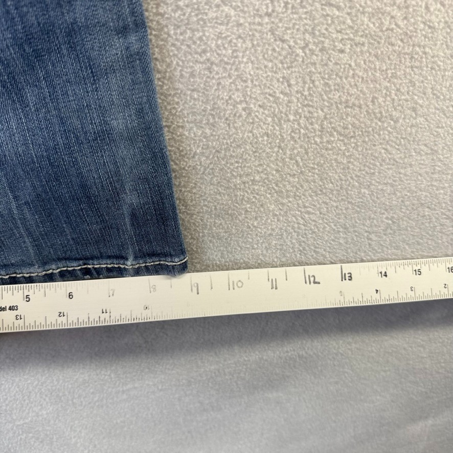 Buckle BKE Jeans men’s 32 S Blue Denim Jake Straight Baggy loose Distressed Logo