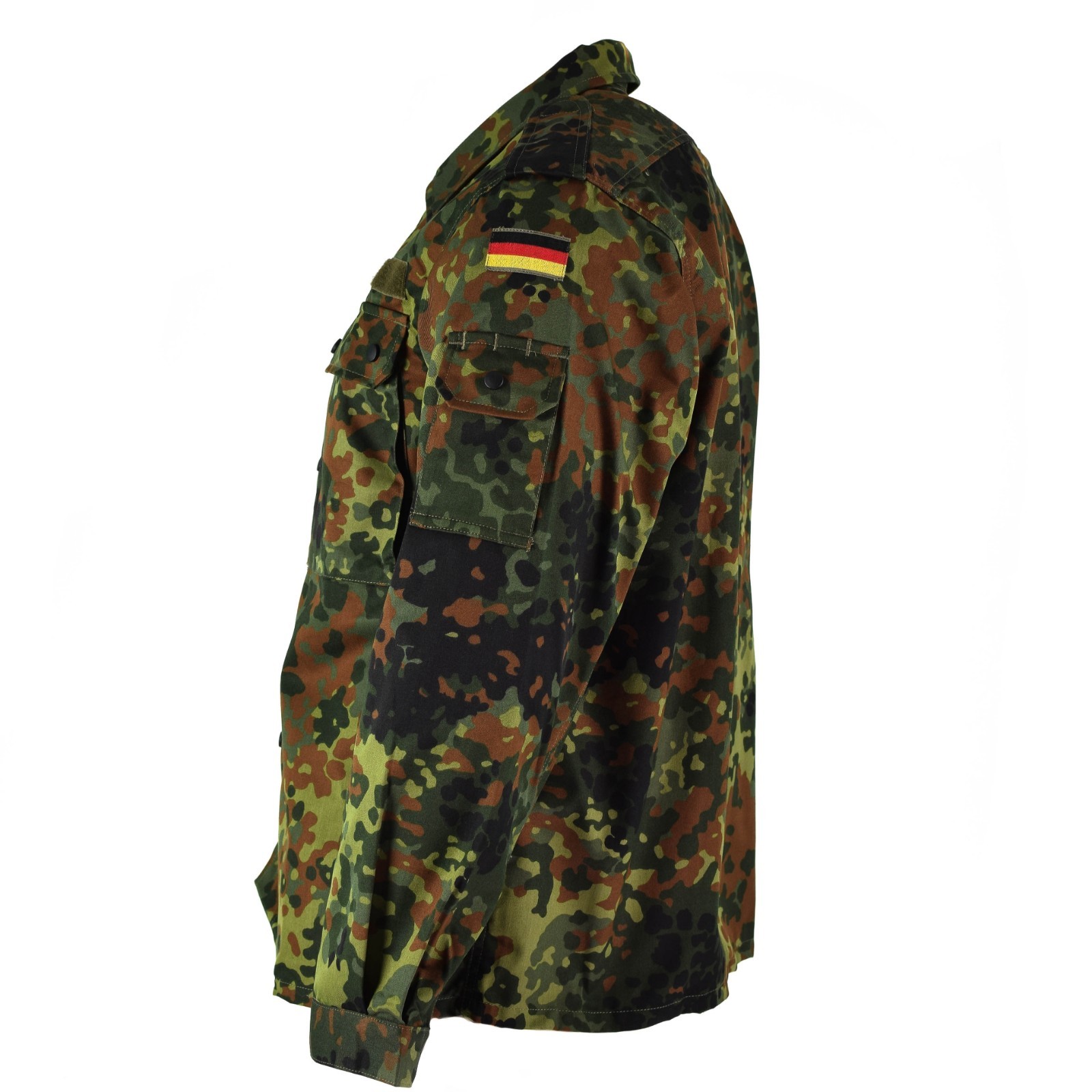 Original GERMAN ARMY SHIRT ZIPPED flecktarn camo tactical combat BW Army issue