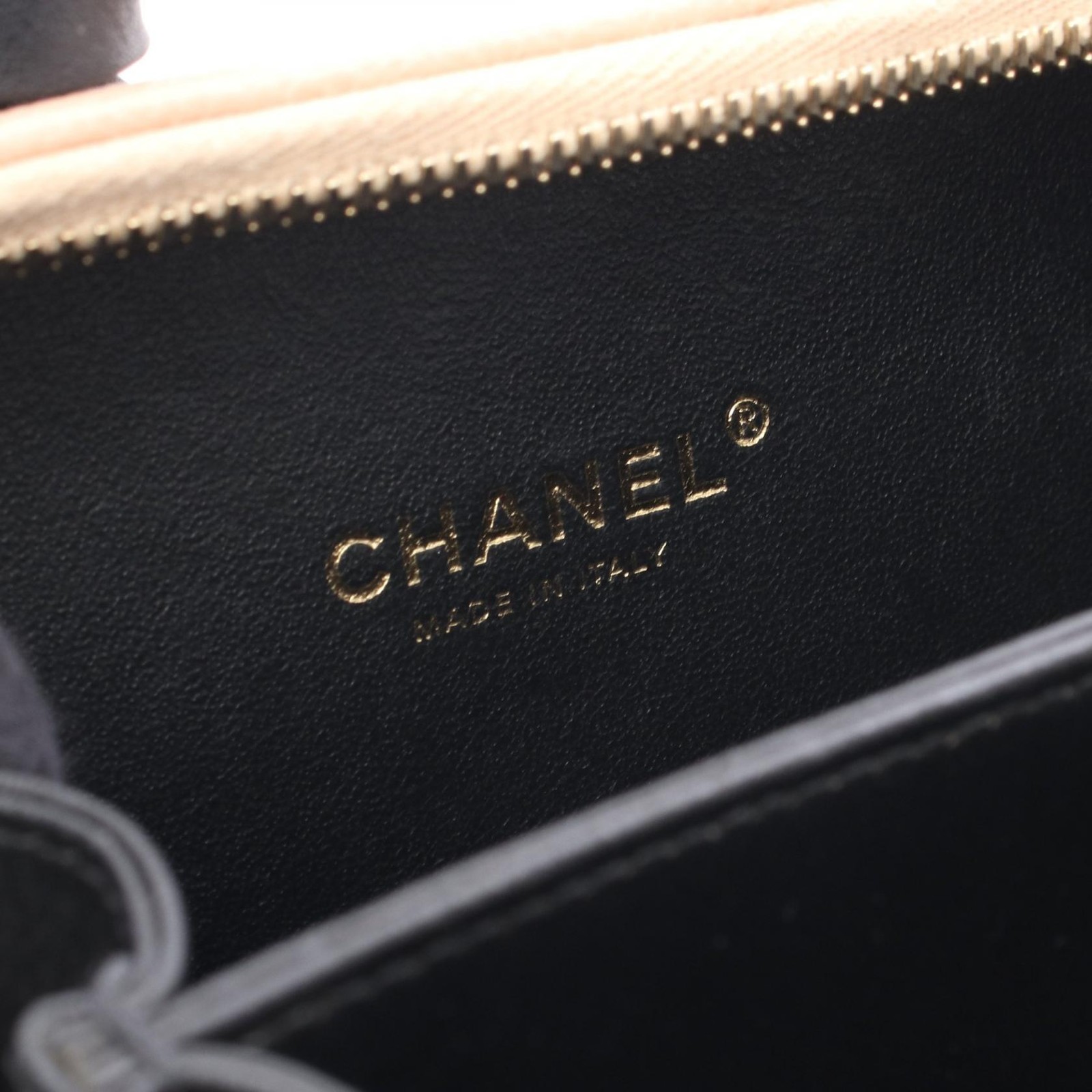 CHANEL CC Figley Small Vanity 2WAY Shoulder Bag A93342 Calfskin leather GHW