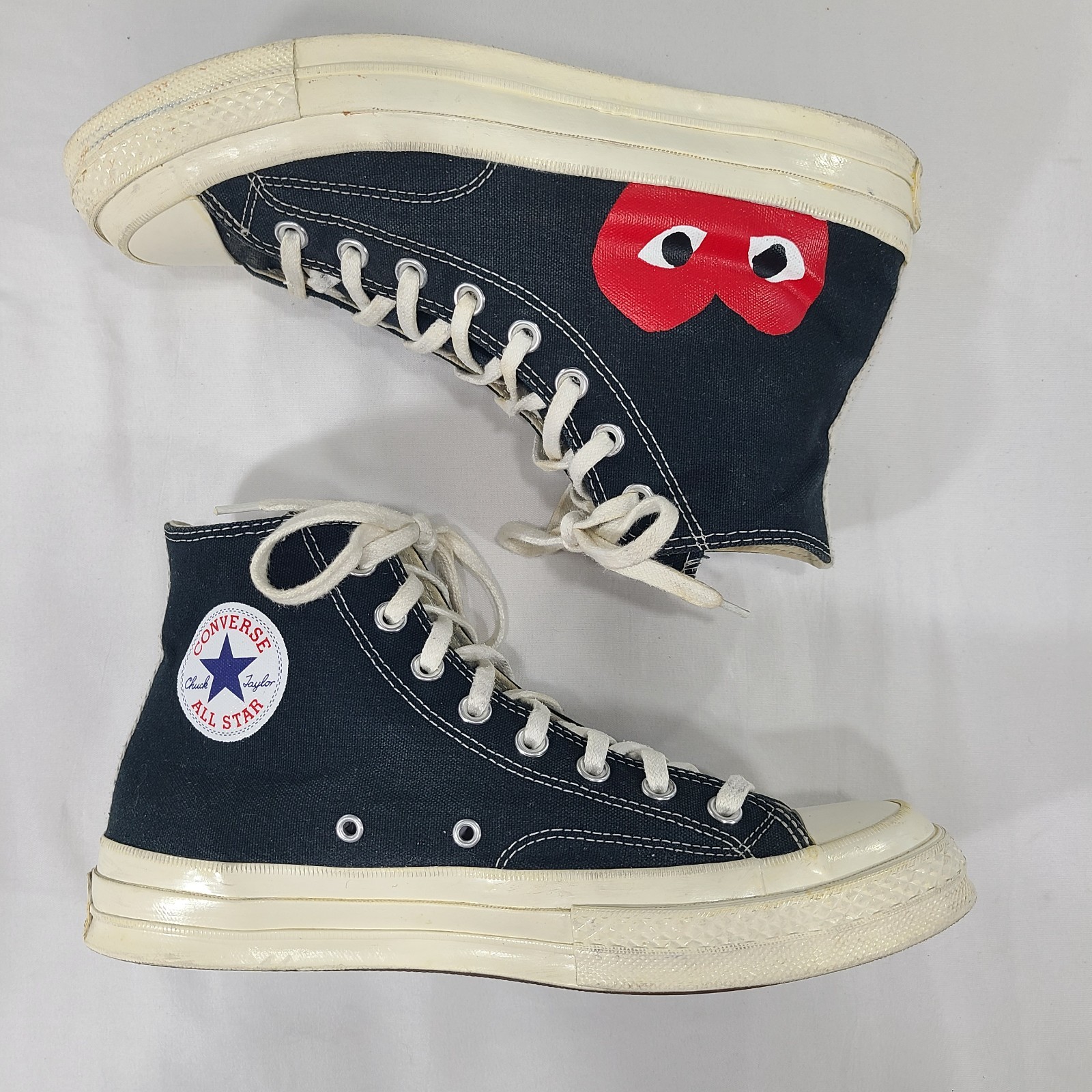 Comme des Garcons Play x Converse Chuck 70 Unisex Black Hi Top – US Size M9/W11