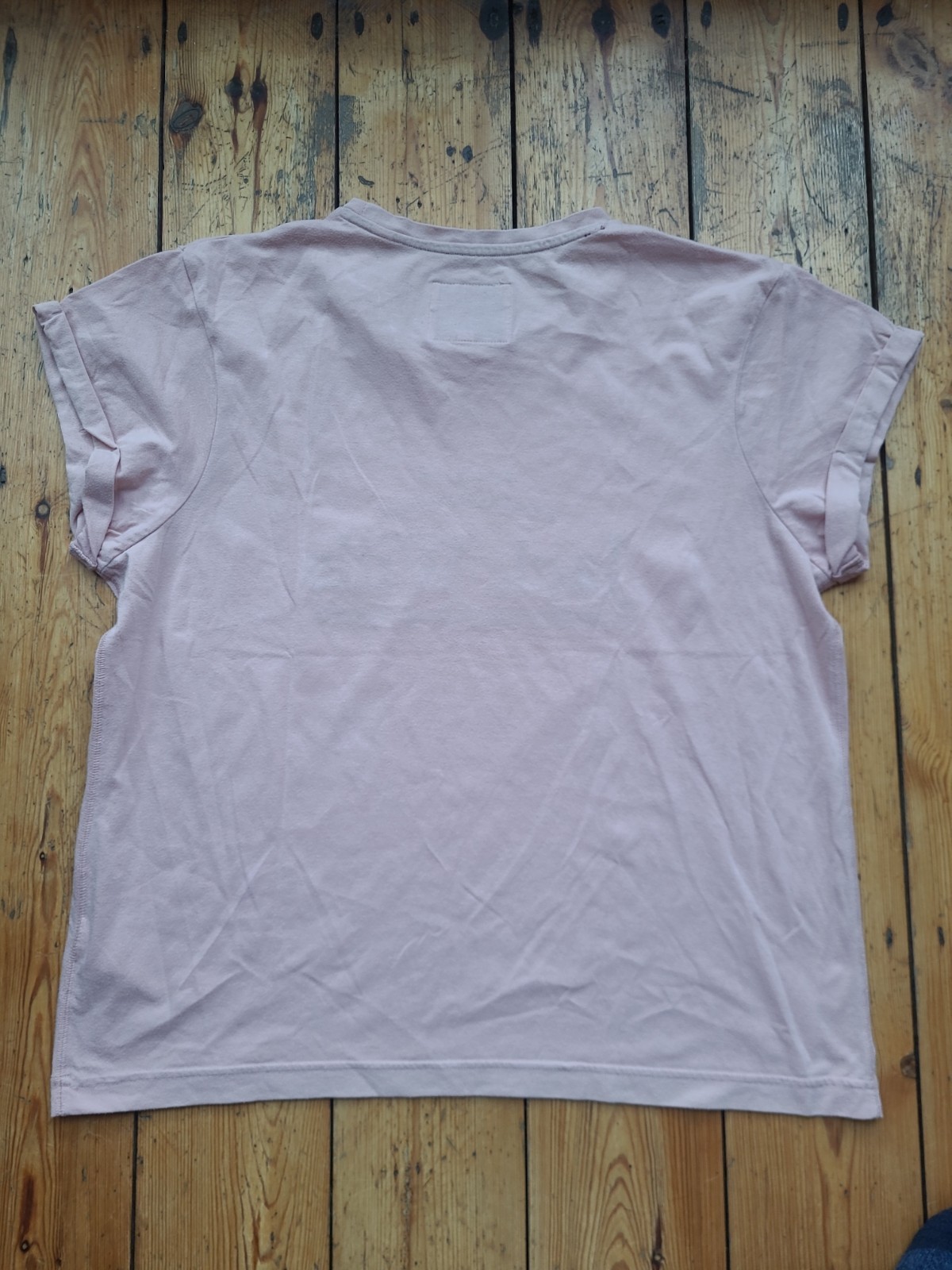 Jack Wills T Shirt Womens Size 14 Rose Pink BF Graphic Print T Set In Sleeve Top