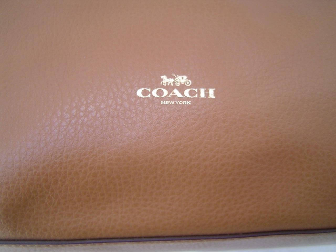 AUTHENTIC COACH SADDLE LEATHER DERBY TOTE #58660 EUC