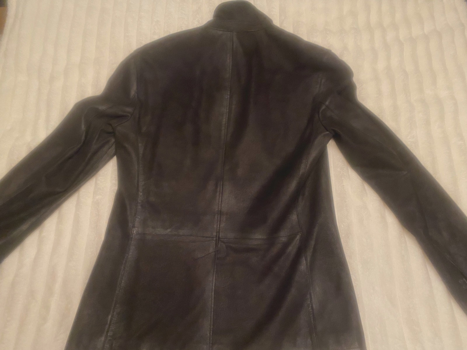 $1898 New John Varvatos Collection Hook And Bar Suede Jacket EU 44 USA 34