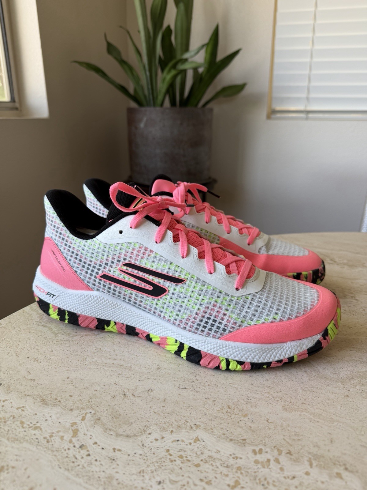 SKECHERS Viper Court Pro Pickleball Shoe Men’s 12 US Pink Power 🔥