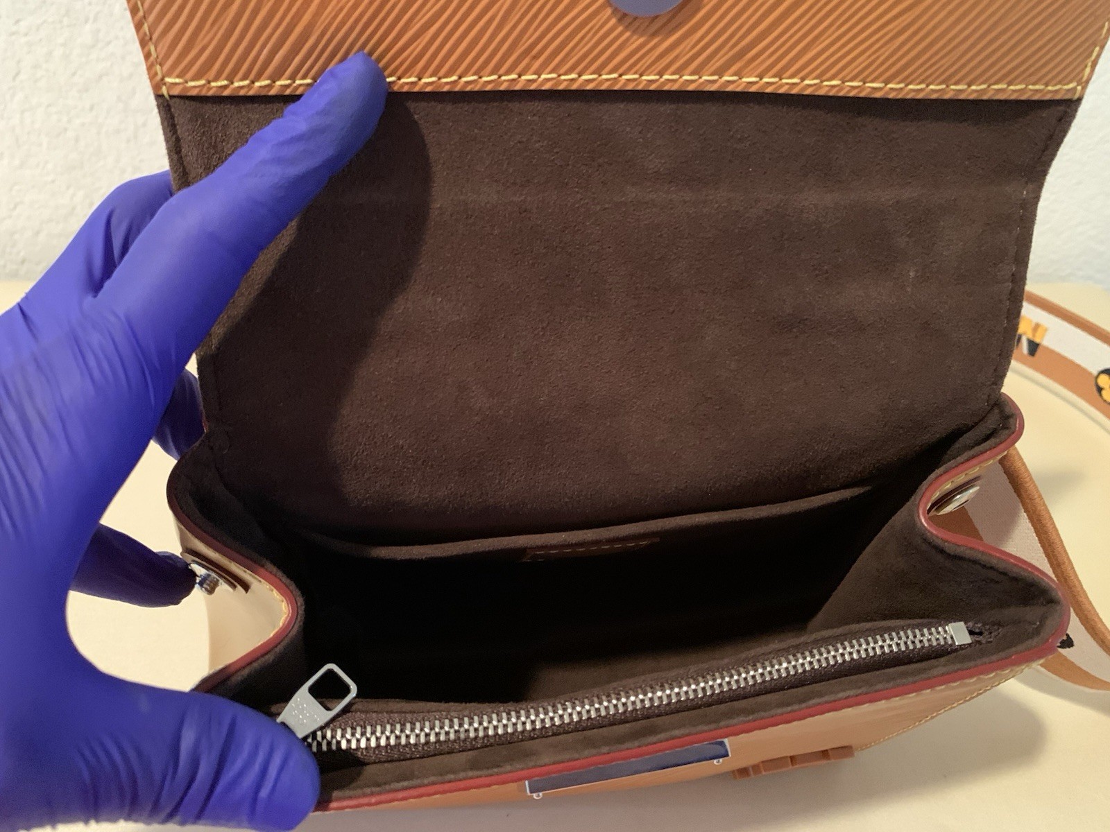 Louis Vuitton Brown Epi Satchel Top Handle Flap w Detachable Crossbody Strap