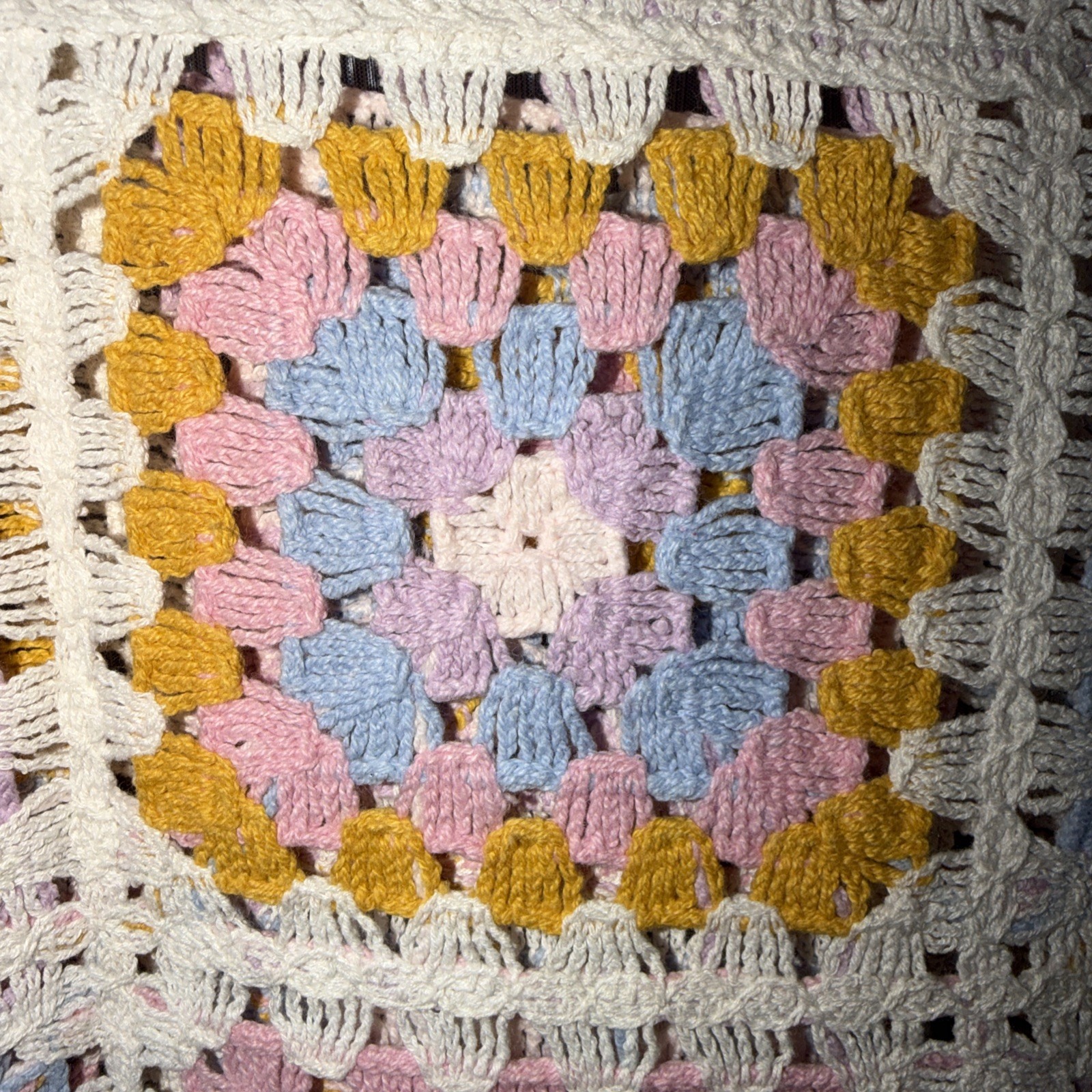 Granny Square Cropped Tank OSFM See Measurements and pics Boho, Festival
