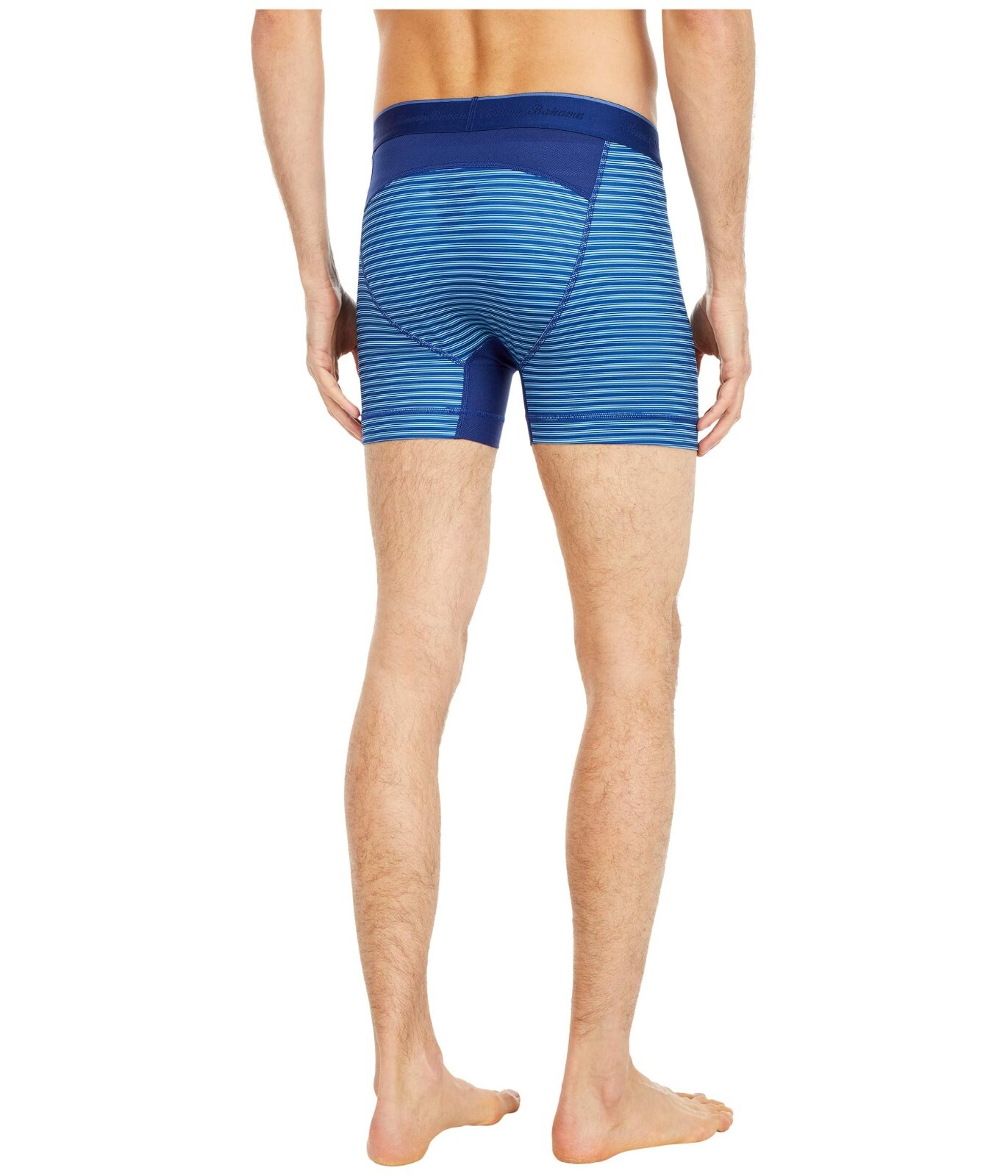 2 Pack Tommy Bahama Mesh Tech Boxer Briefs Underwear Size S $60 Navy Stripes