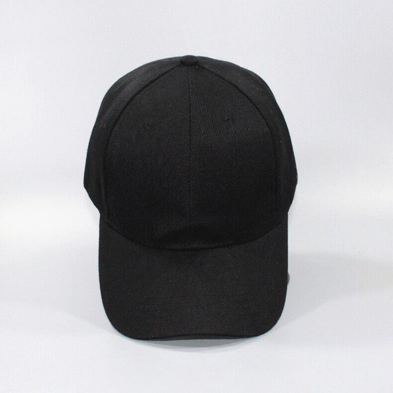 Plain Cotton Polo Style Blank Baseball Cap Solid Washed PC Adjustable Ball Hat