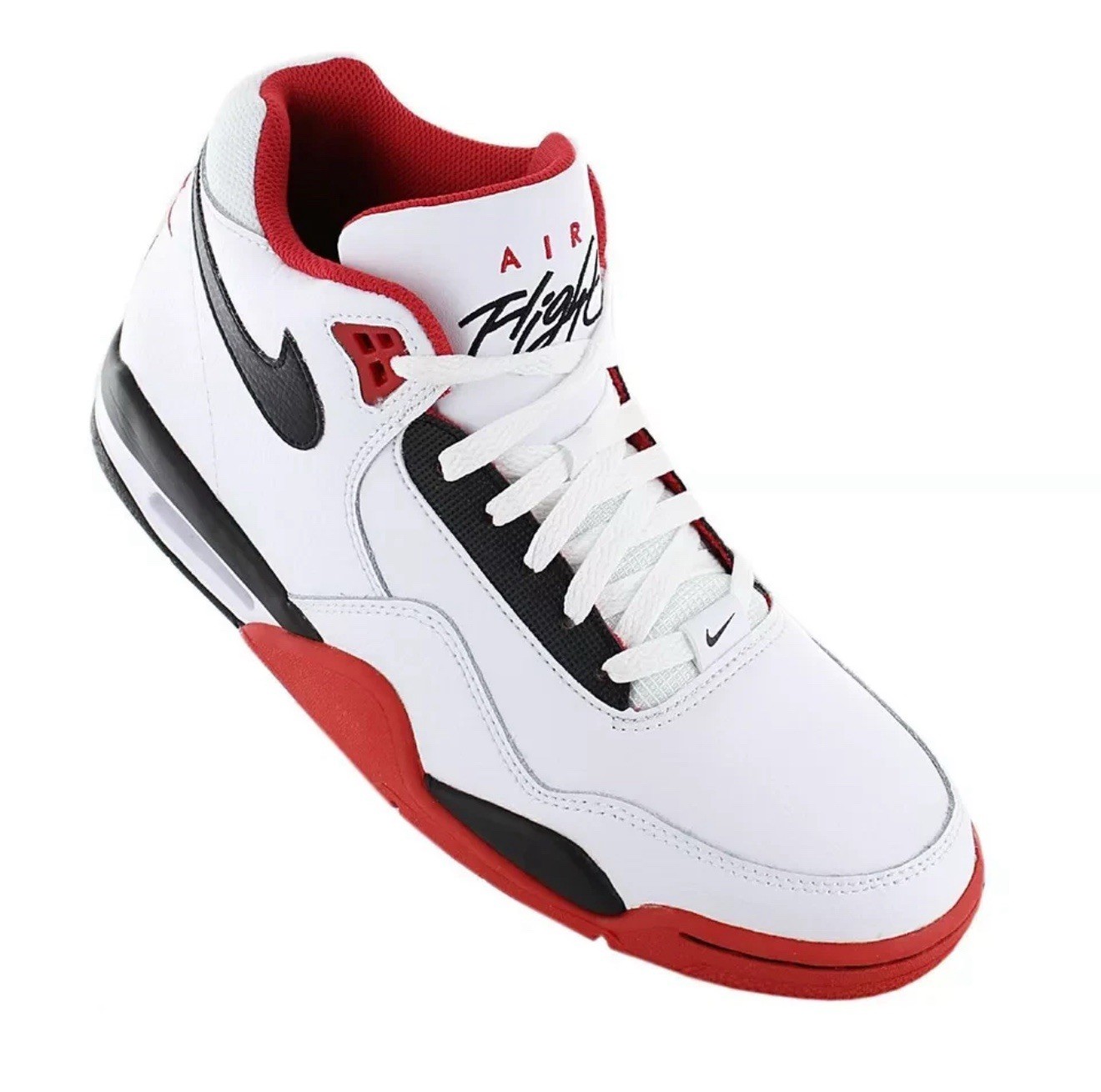 Nike Air Flight Legacy Black White Red Sneakers Retro OG BQ4212-100 Mens Size