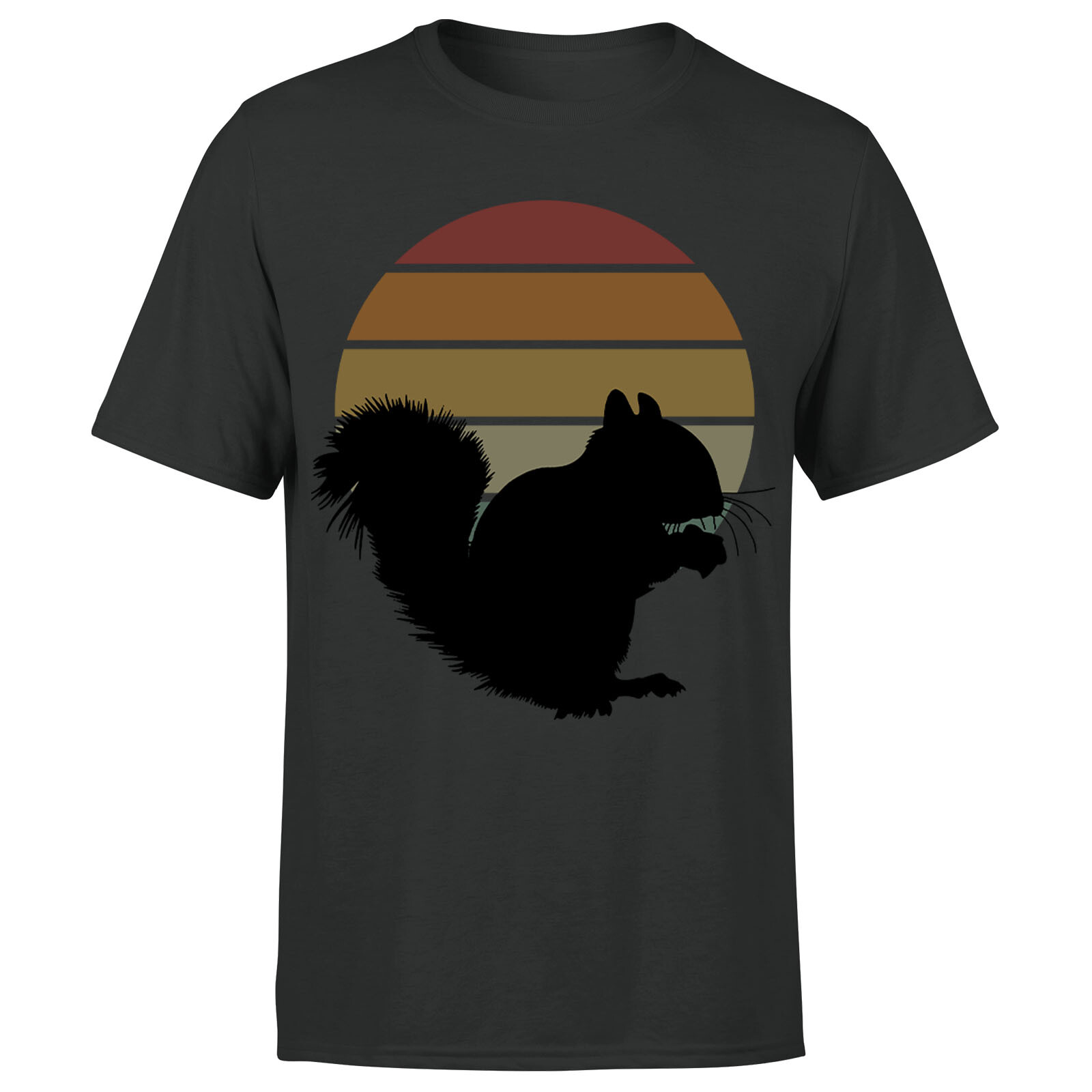 Squirrel Retro Vintage Funny Adults Mens TShirt #P1#OR#A